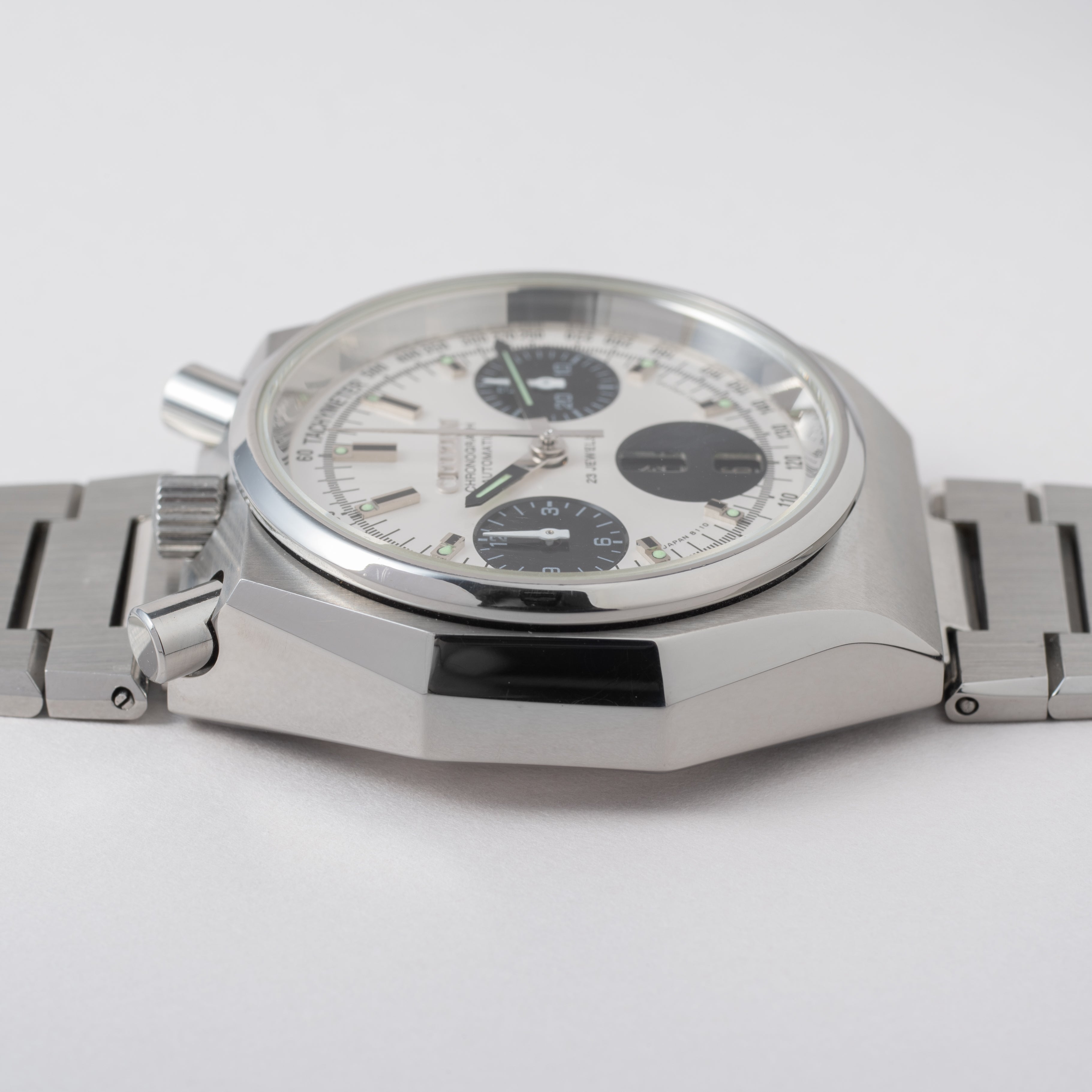 シチズン ツノクロノ チャレンジタイマー 1970年製/昭和45年製 自動巻きクロノグラフ 純正ブレス