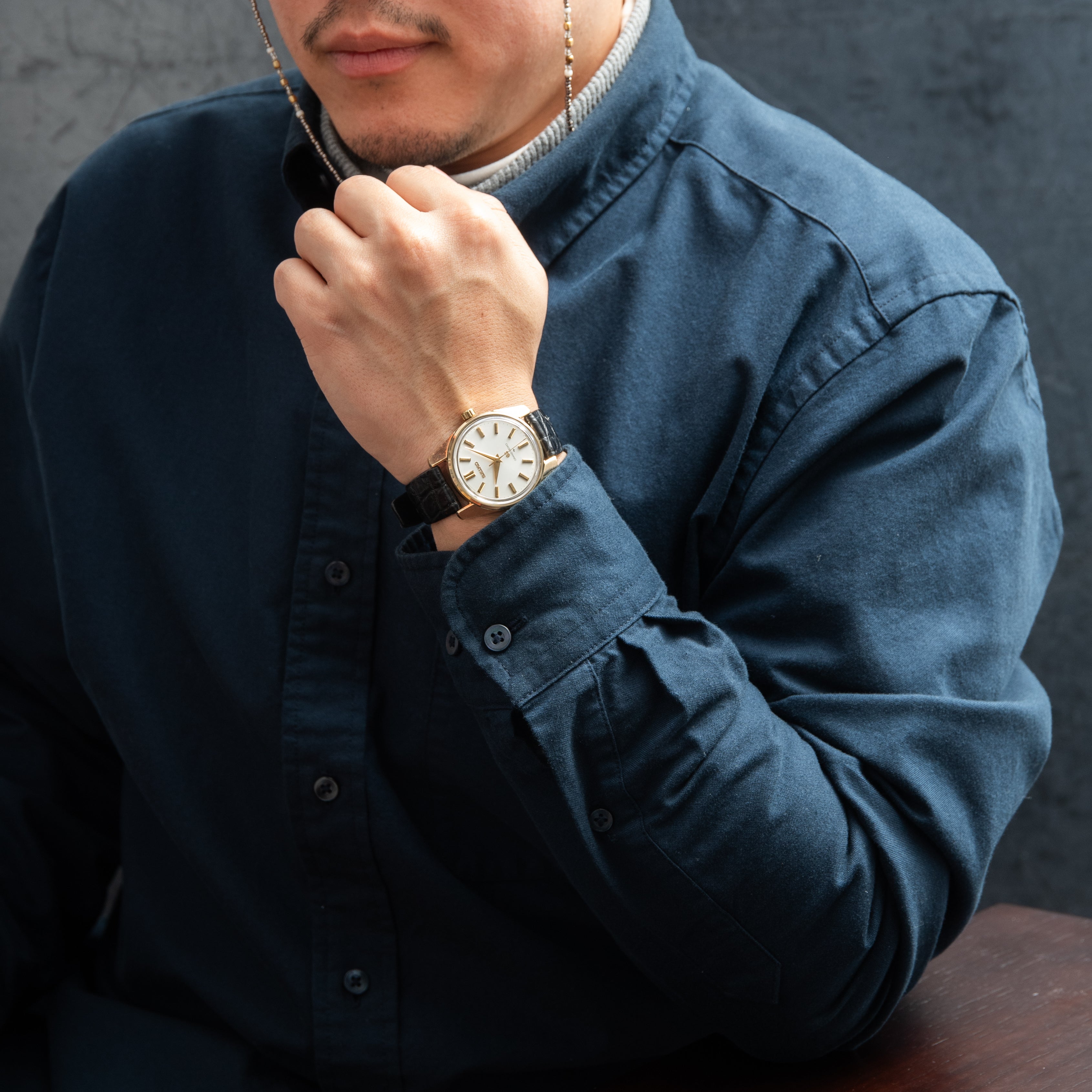 グランドセイコー CAP GOLD 1967年製 手巻き 44GS Ref.4420-9990 純正尾錠付き