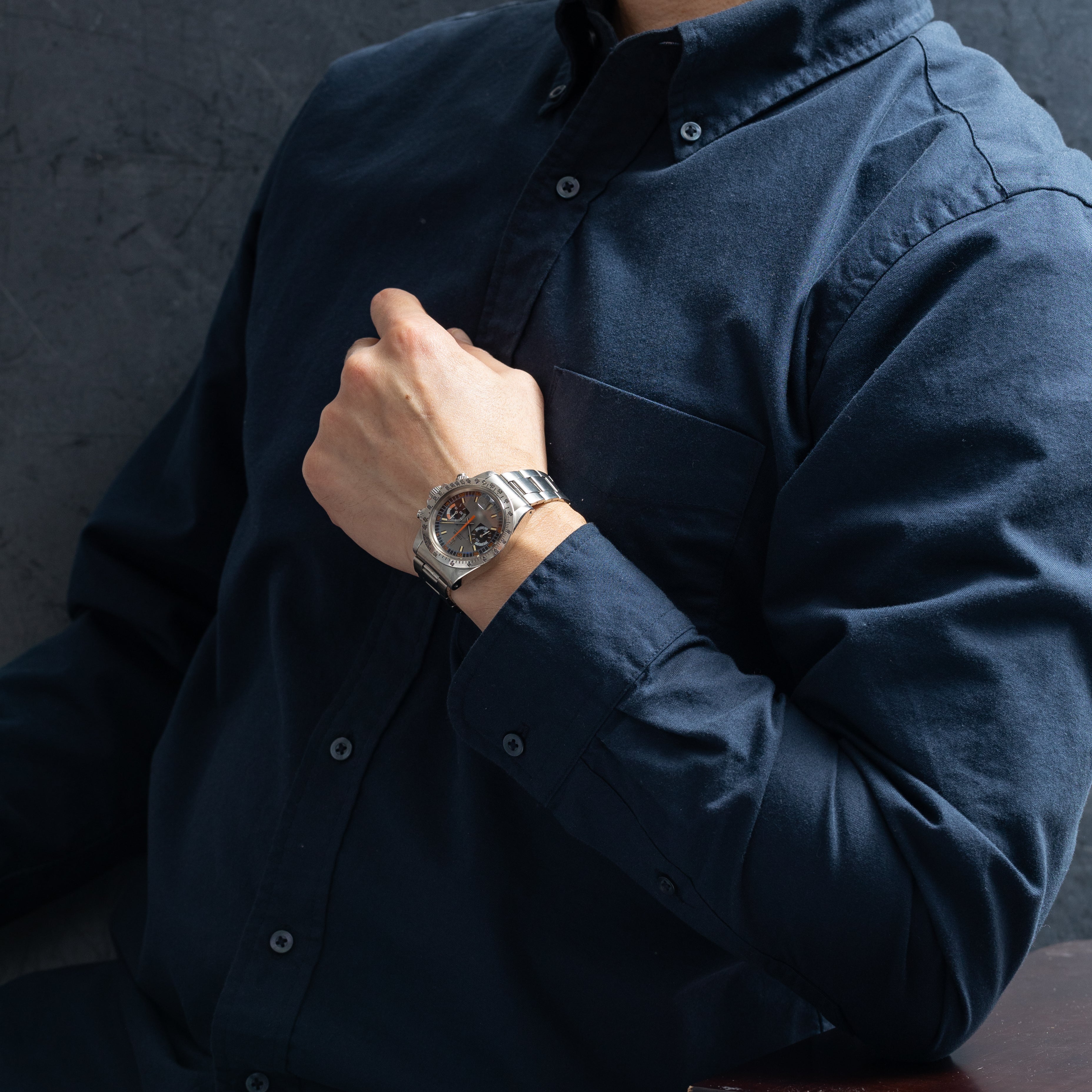 チューダー クロノグラフ モンテカルロ 1972年製 Ref.7159/0 手巻 バルジュー234