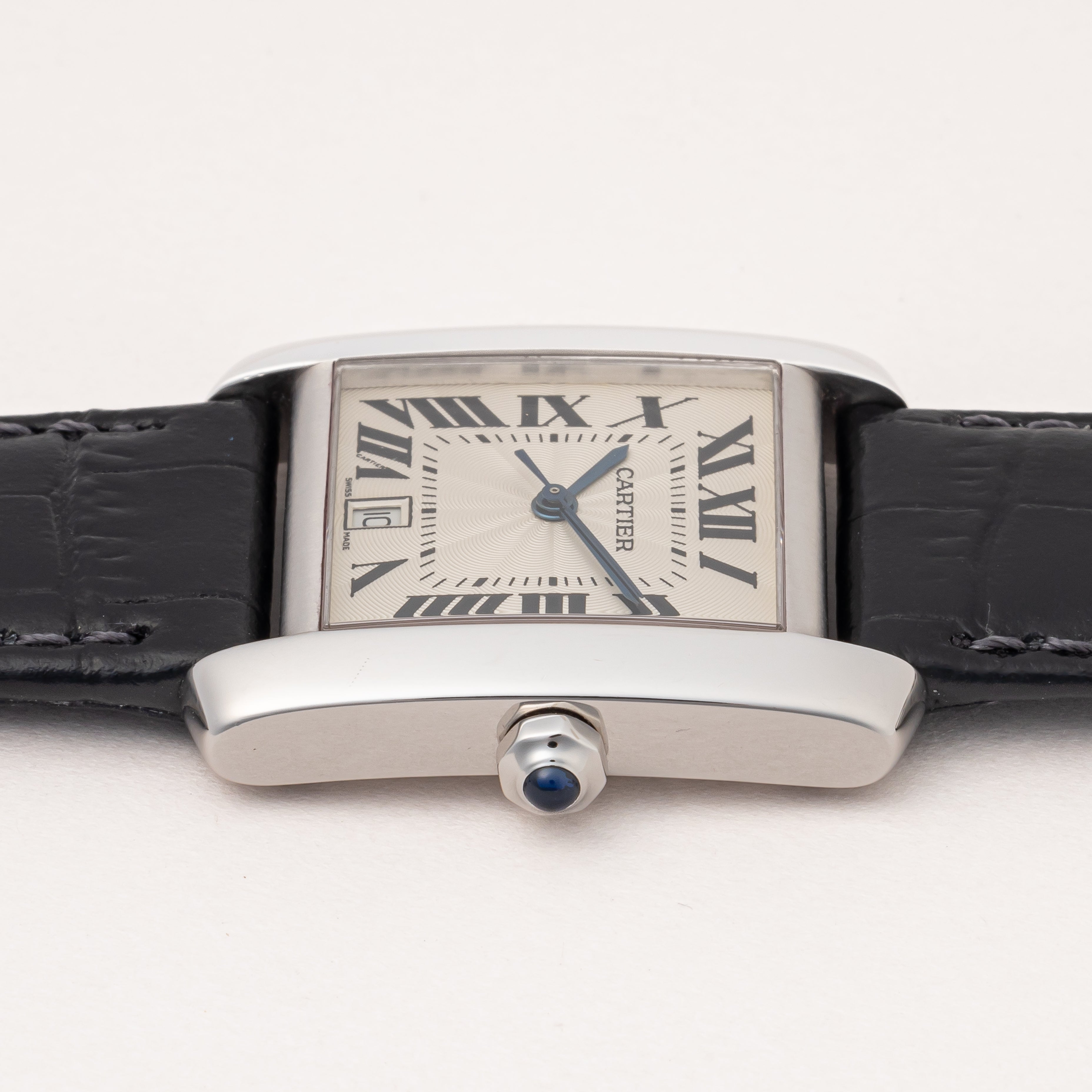 カルティエ タンクフランセーズ LM 18金無垢ホワイトゴールド 1990年代 自動巻き