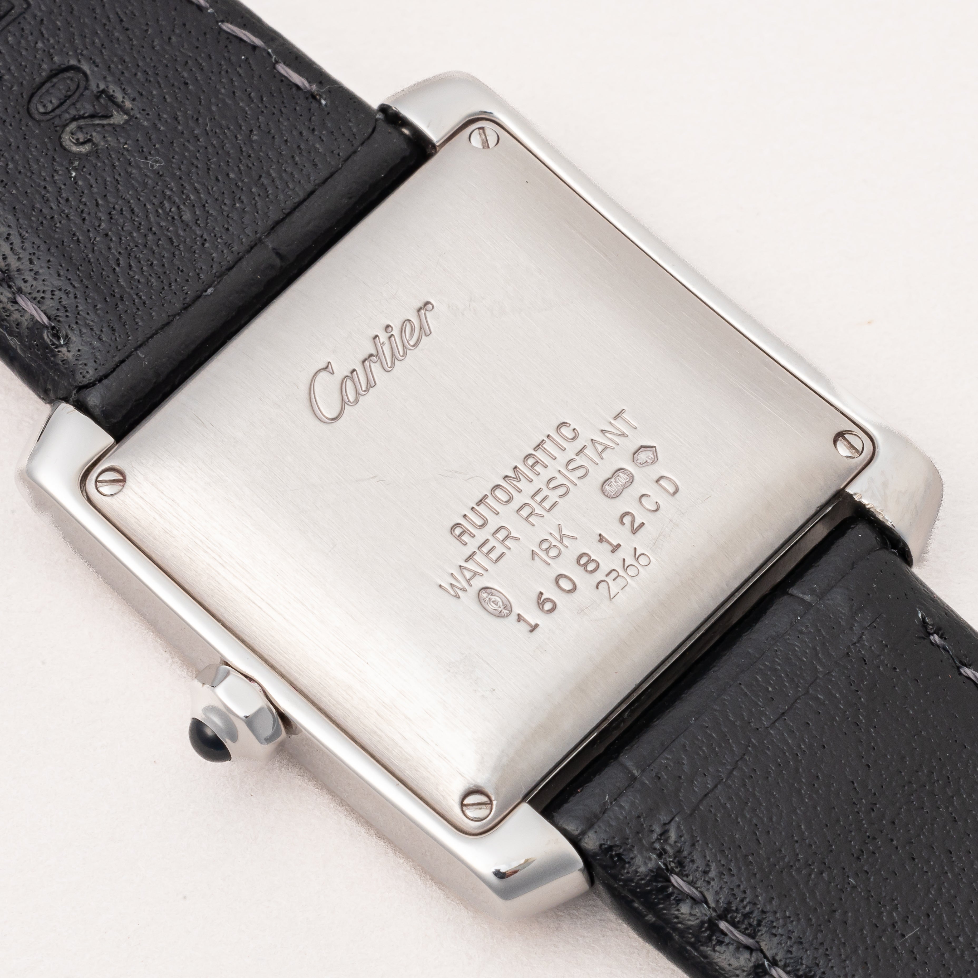カルティエ タンクフランセーズ LM 18金無垢ホワイトゴールド 1990年代 自動巻き