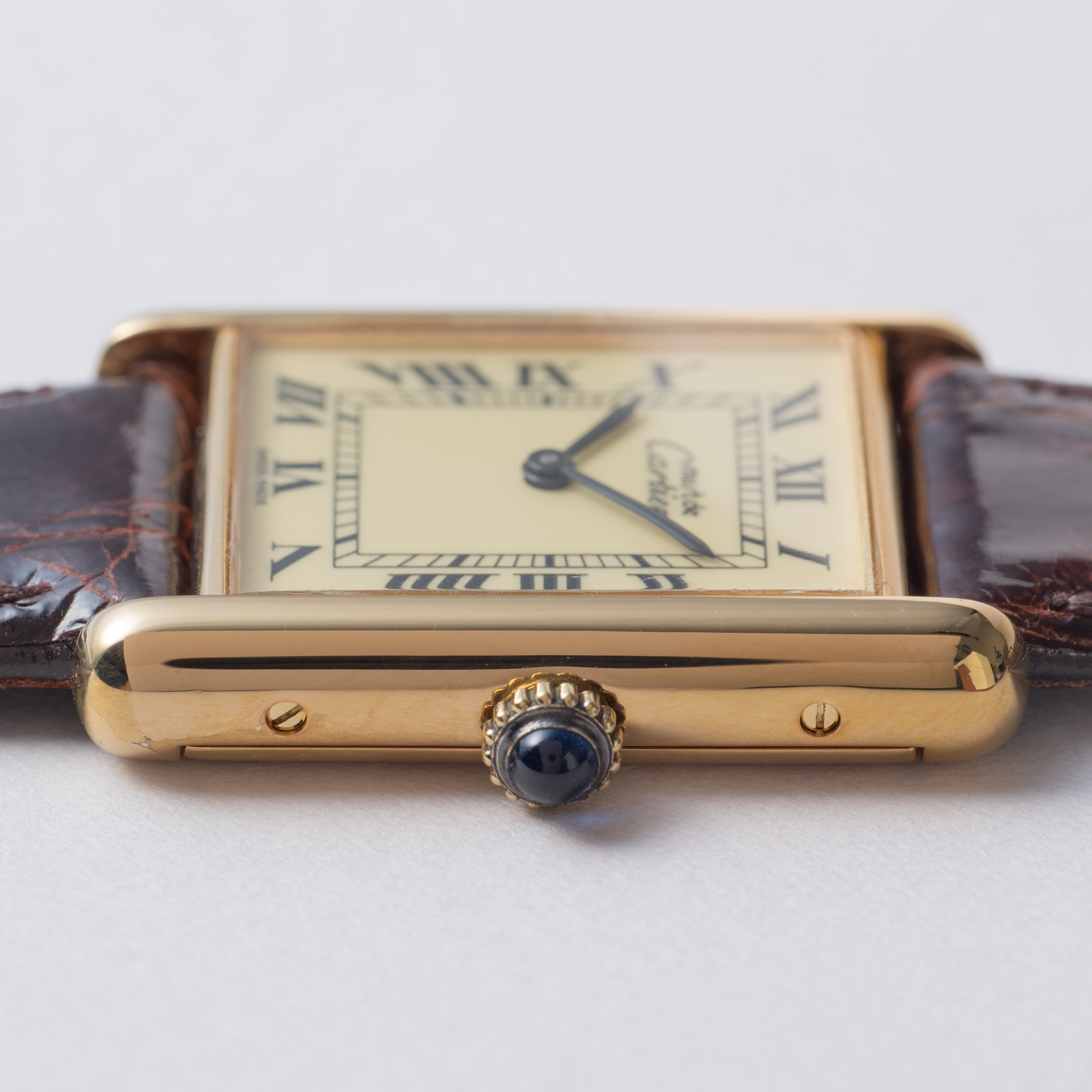 カルティエ マストタンク LMサイズ アイボリーダイヤル 1980年代製