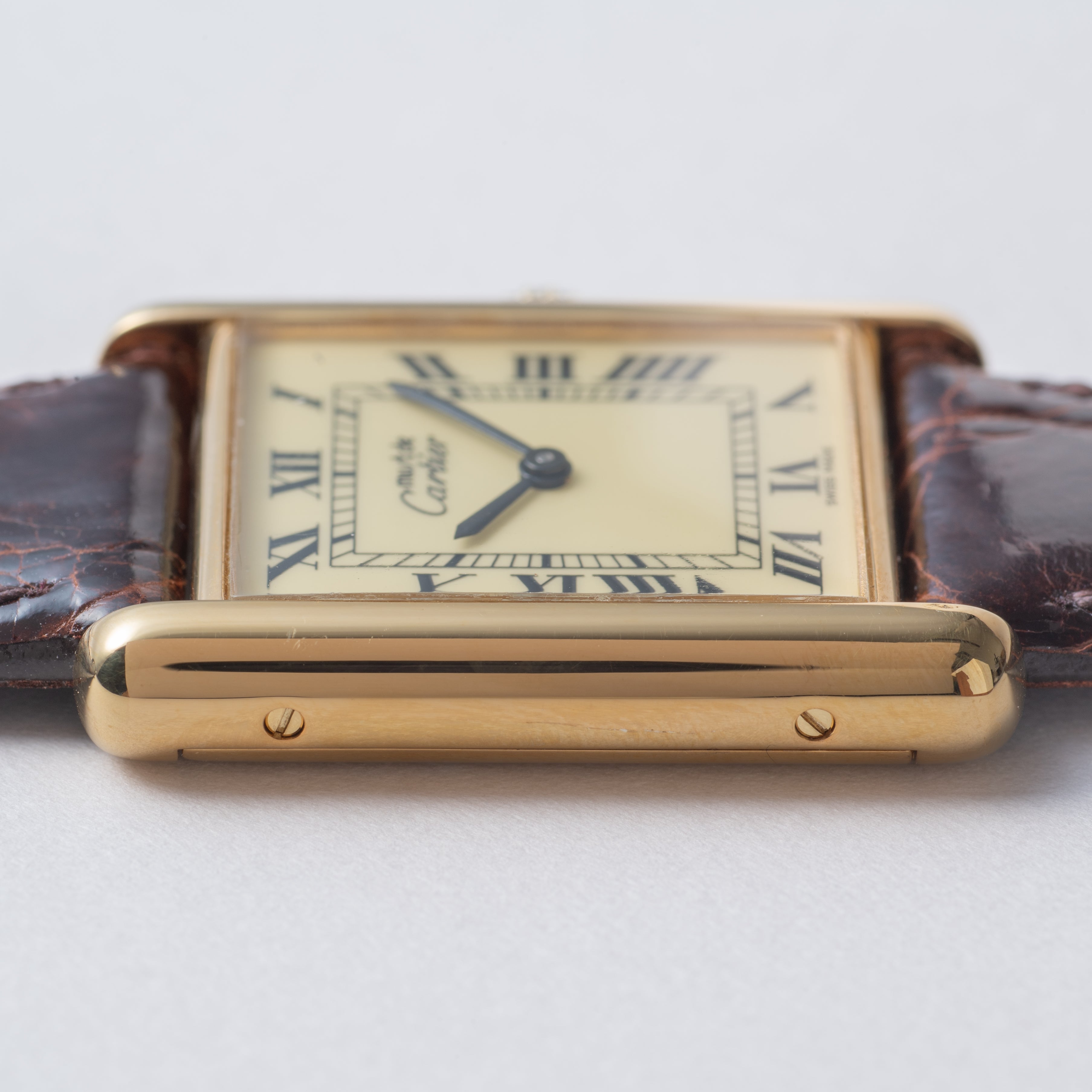 カルティエ マストタンク LMサイズ アイボリーダイヤル 1980年代製
