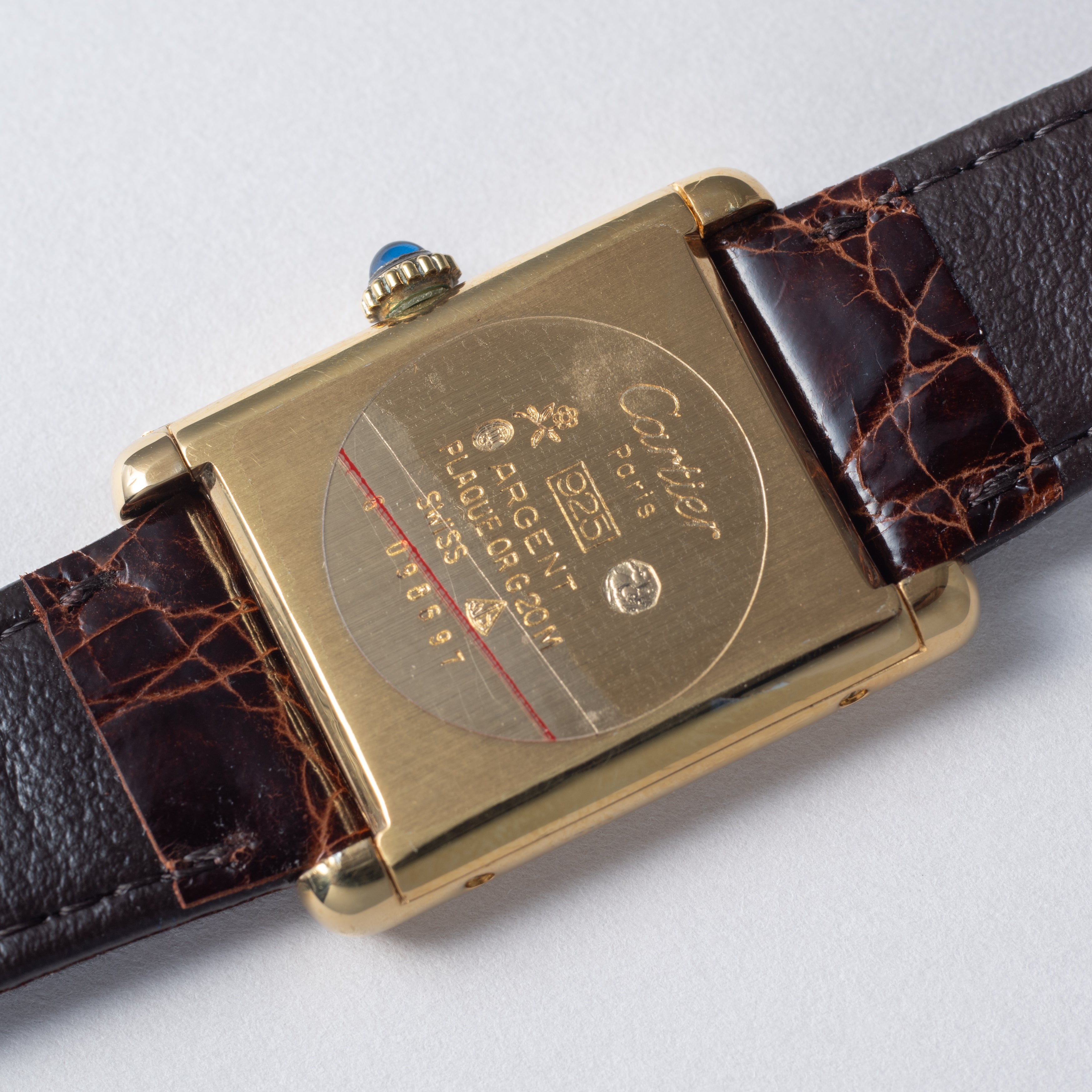 カルティエ マストタンク LMサイズ アイボリーダイヤル 1980年代製