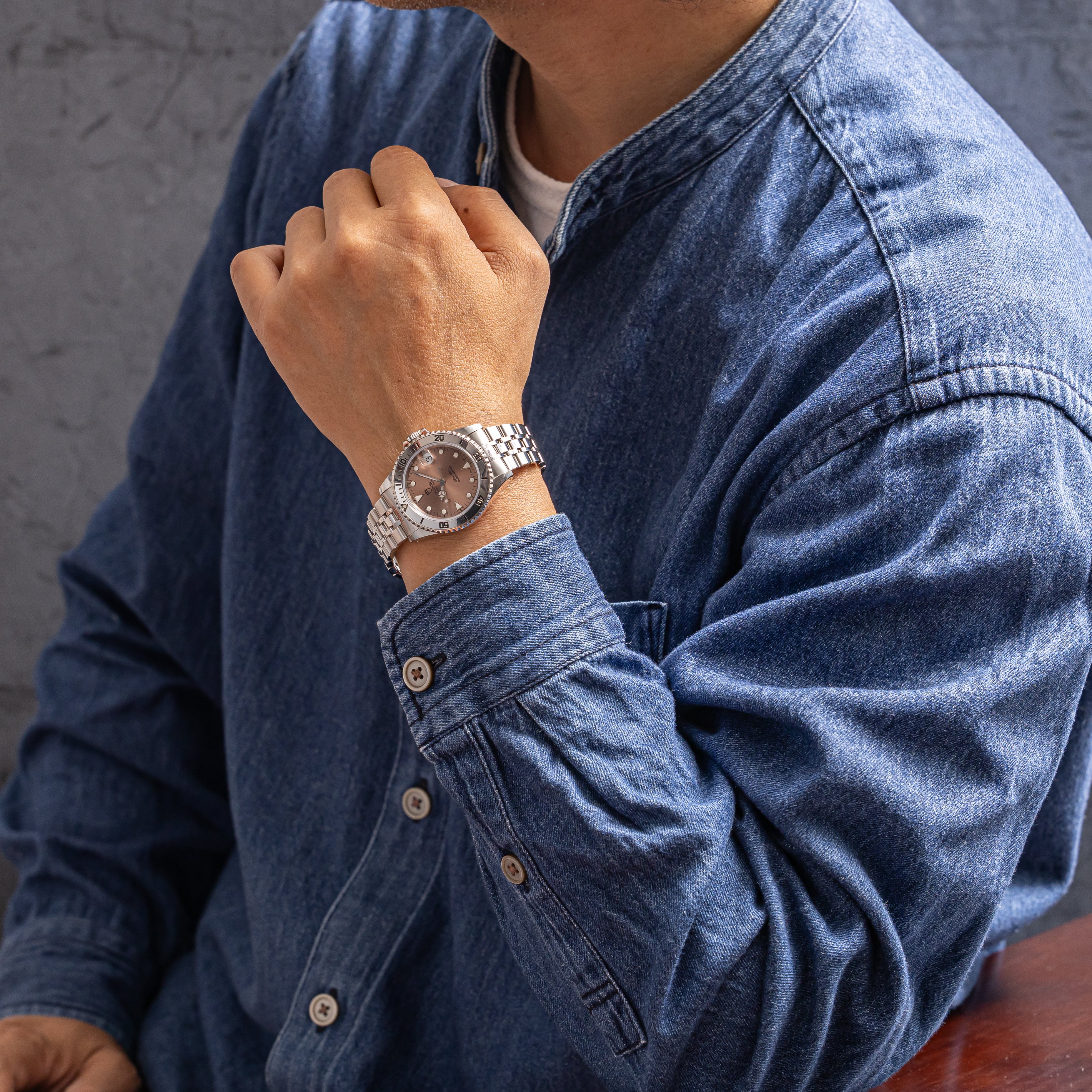 チューダー サブマリーナ プリンスデイト 1997年製 Ref.M75190A ピンクダイヤル 箱、ギャラ付き、サービス保証書付き