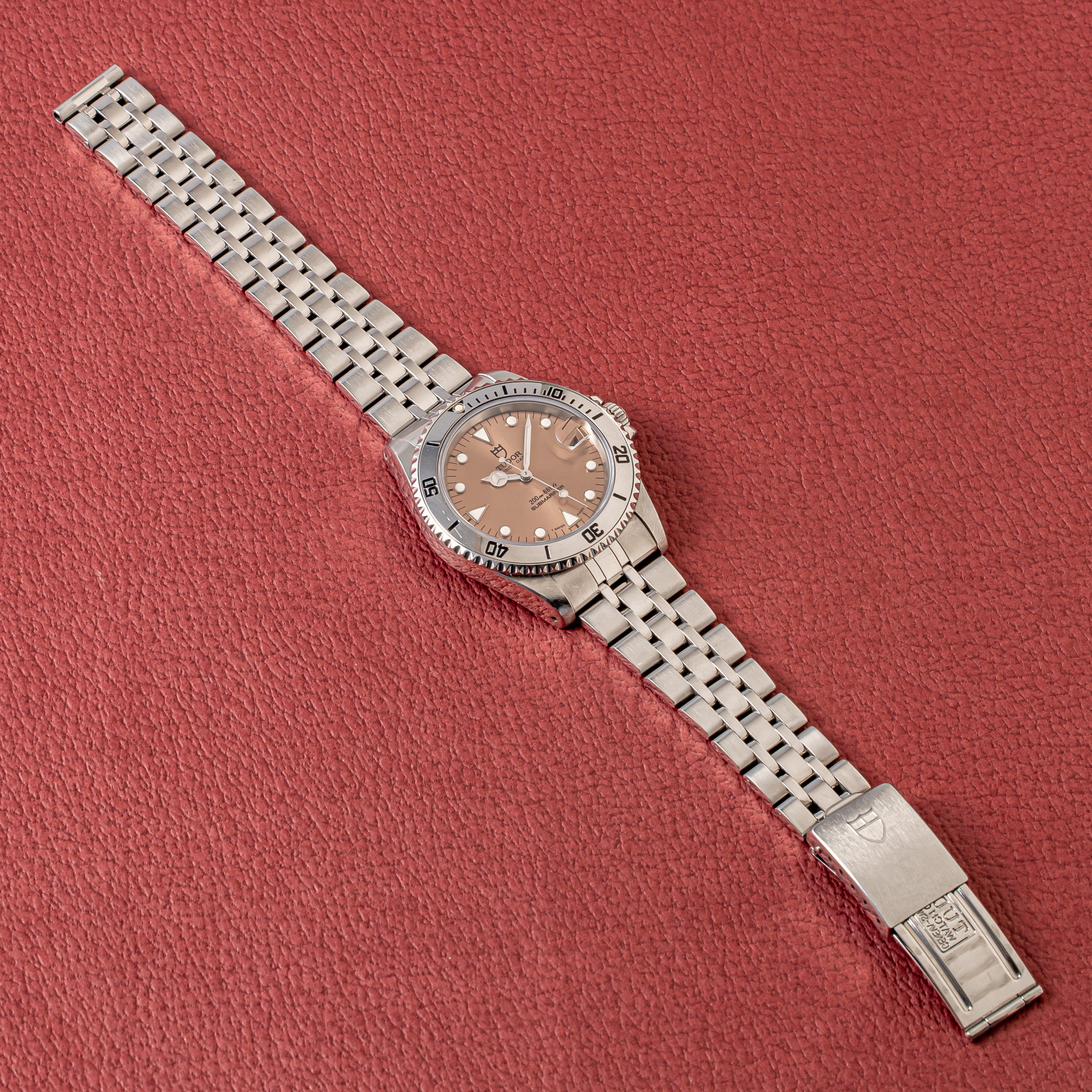 チューダー サブマリーナ プリンスデイト 1997年製 Ref.M75190A ピンクダイヤル 箱、ギャラ付き、サービス保証書付き