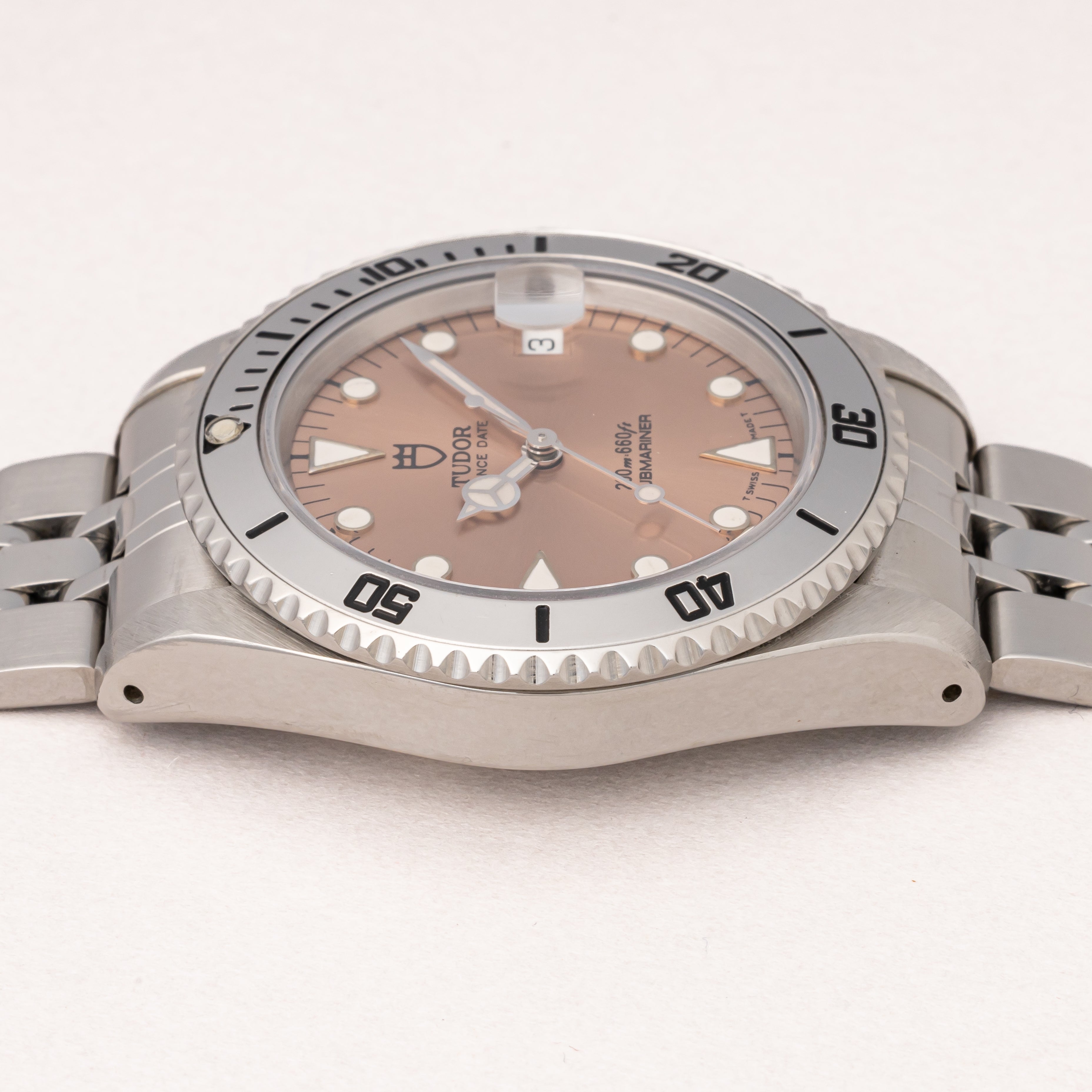 チューダー サブマリーナ プリンスデイト 1997年製 Ref.M75190A ピンクダイヤル 箱、ギャラ付き、サービス保証書付き