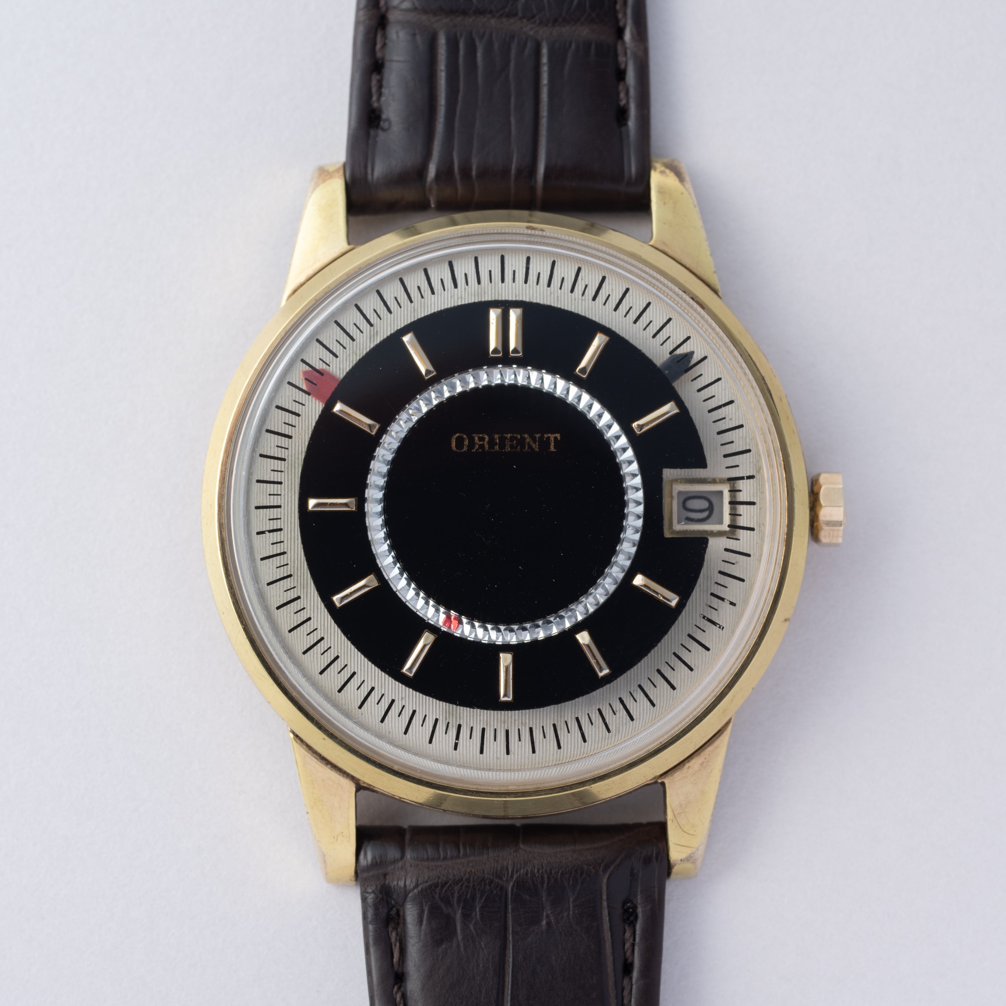 オリエント ミステリアスダイヤル 1960年製 GF 純正尾錠付き