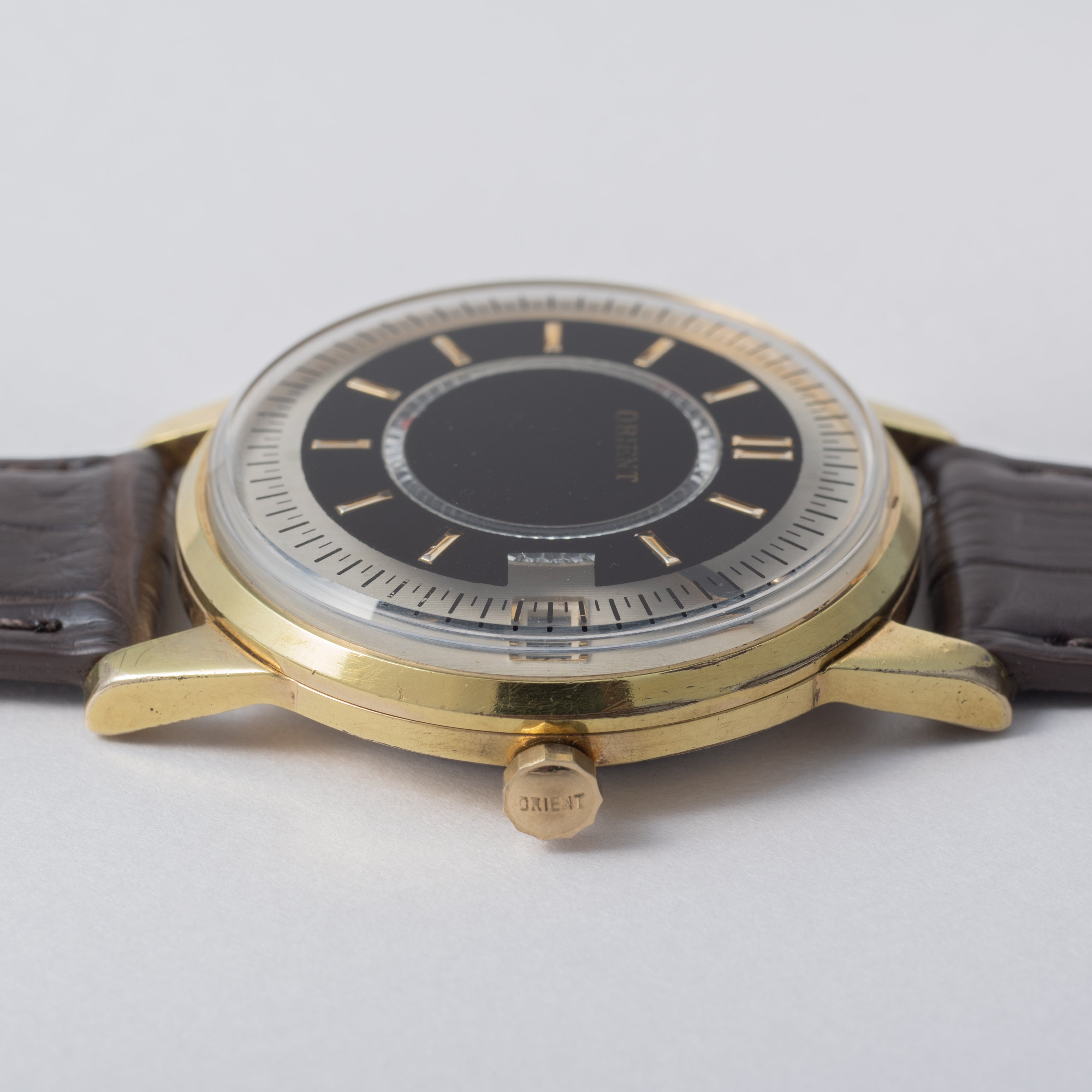 オリエント ミステリアスダイヤル 1960年製 GF 純正尾錠付き