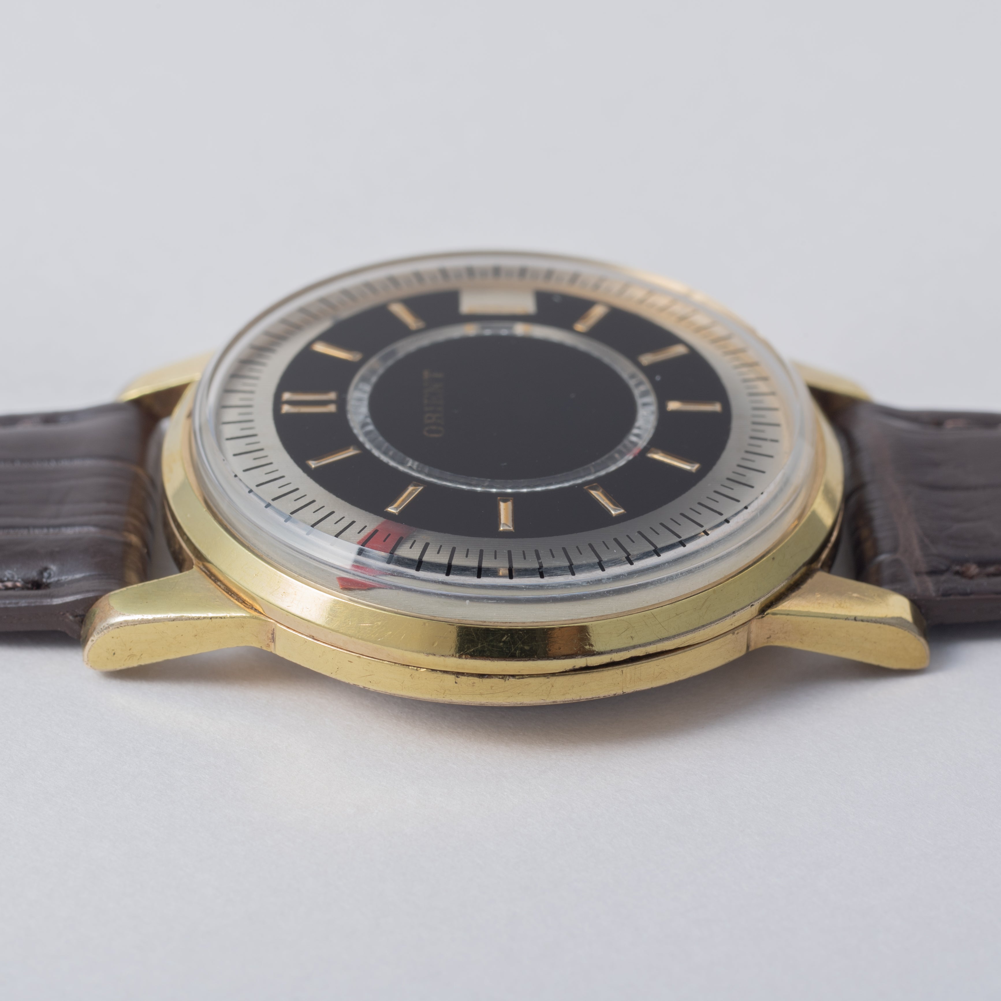 オリエント ミステリアスダイヤル 1960年製 GF 純正尾錠付き