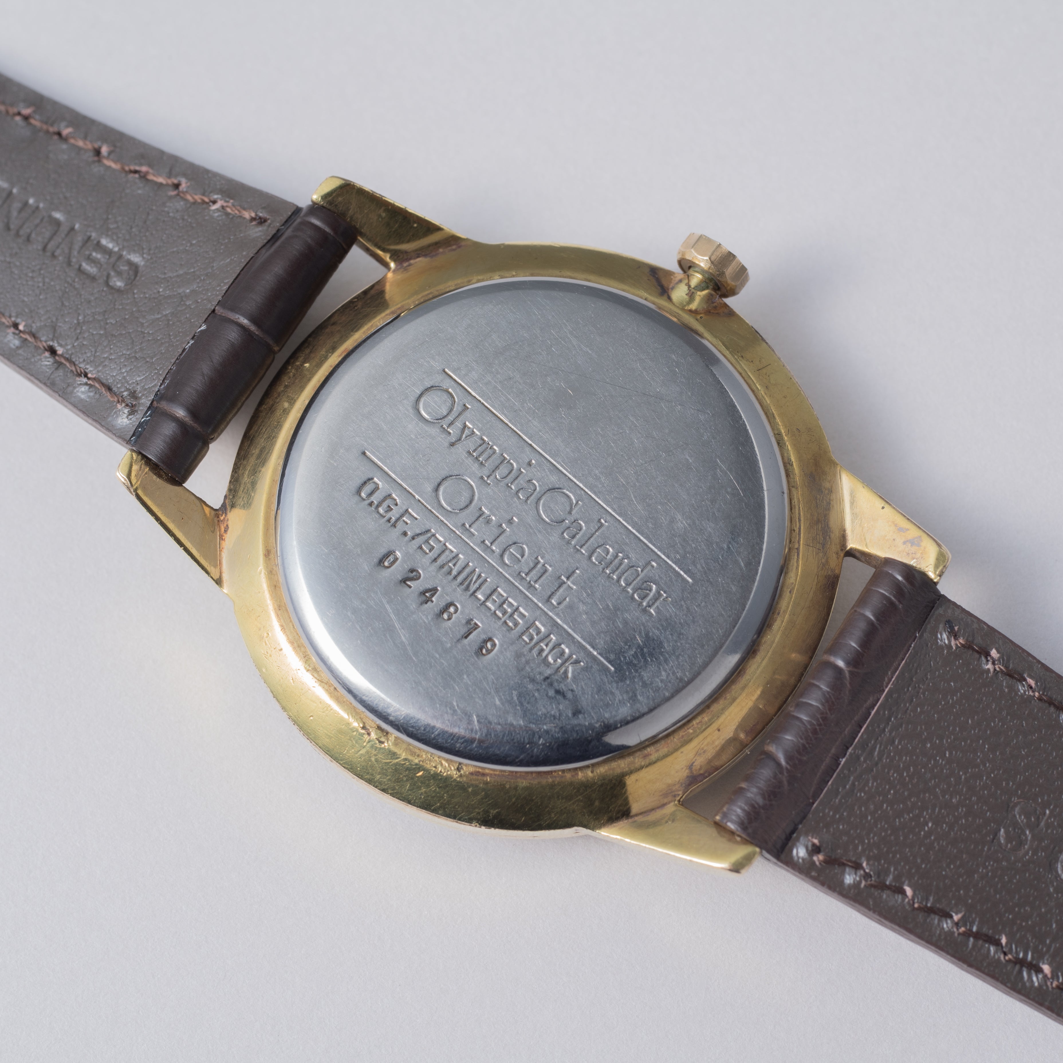 オリエント ミステリアスダイヤル 1960年製 GF 純正尾錠付き