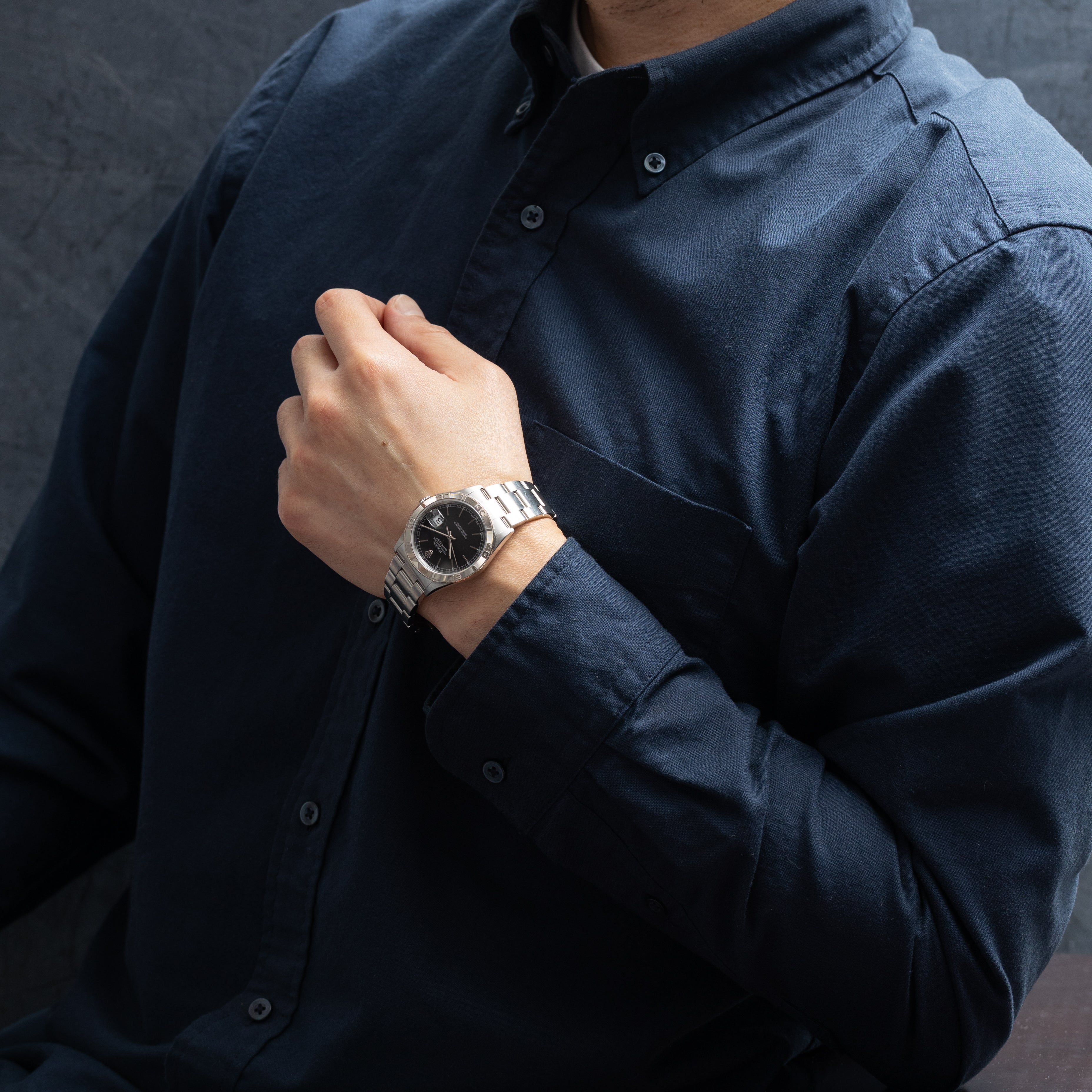 ロレックス サンダーバード Ref.16264 2003年製 ブラックダイヤル ホワイトゴールドベゼル