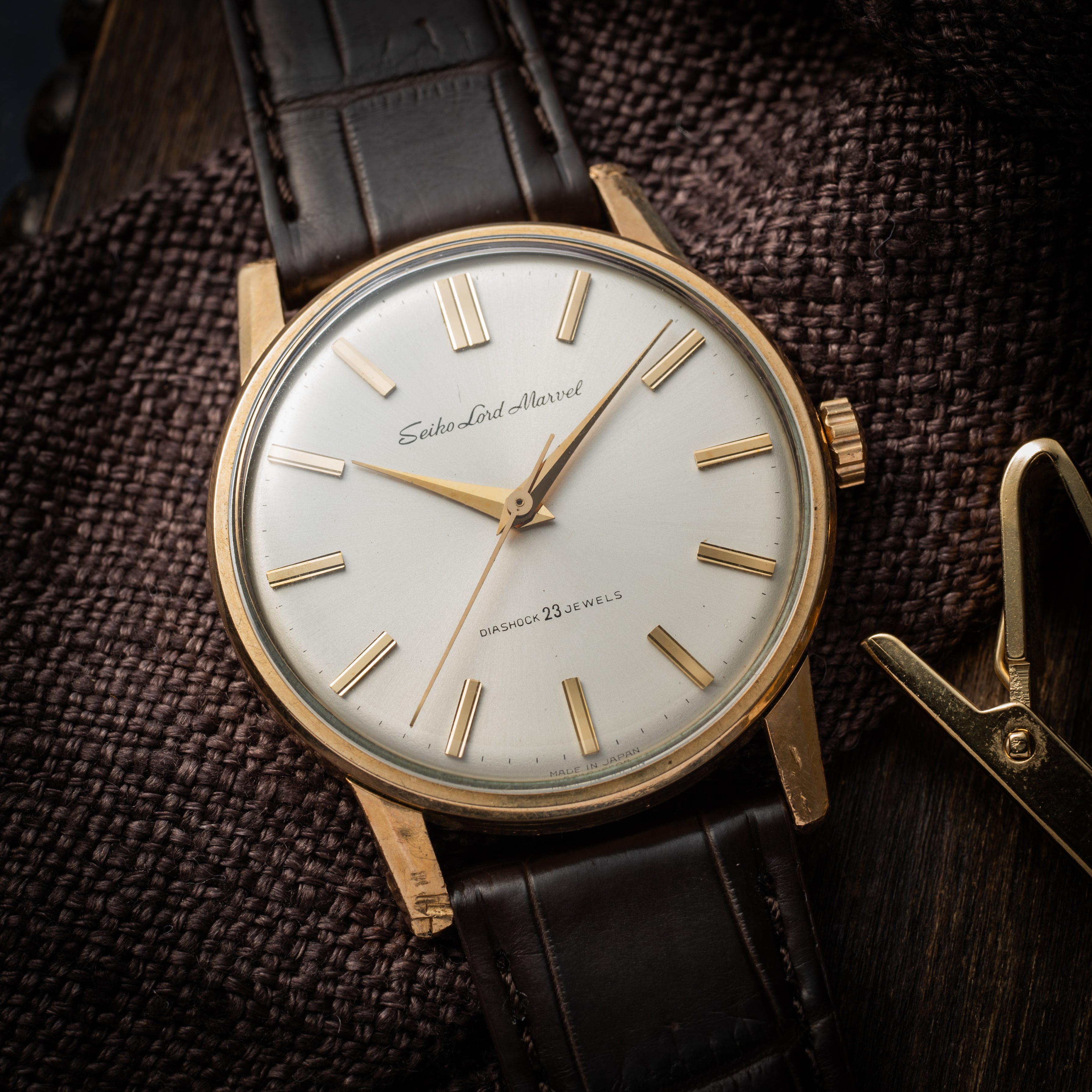 セイコー ロードマーベル 1964年製 筆記体プリントロゴ AGFケース