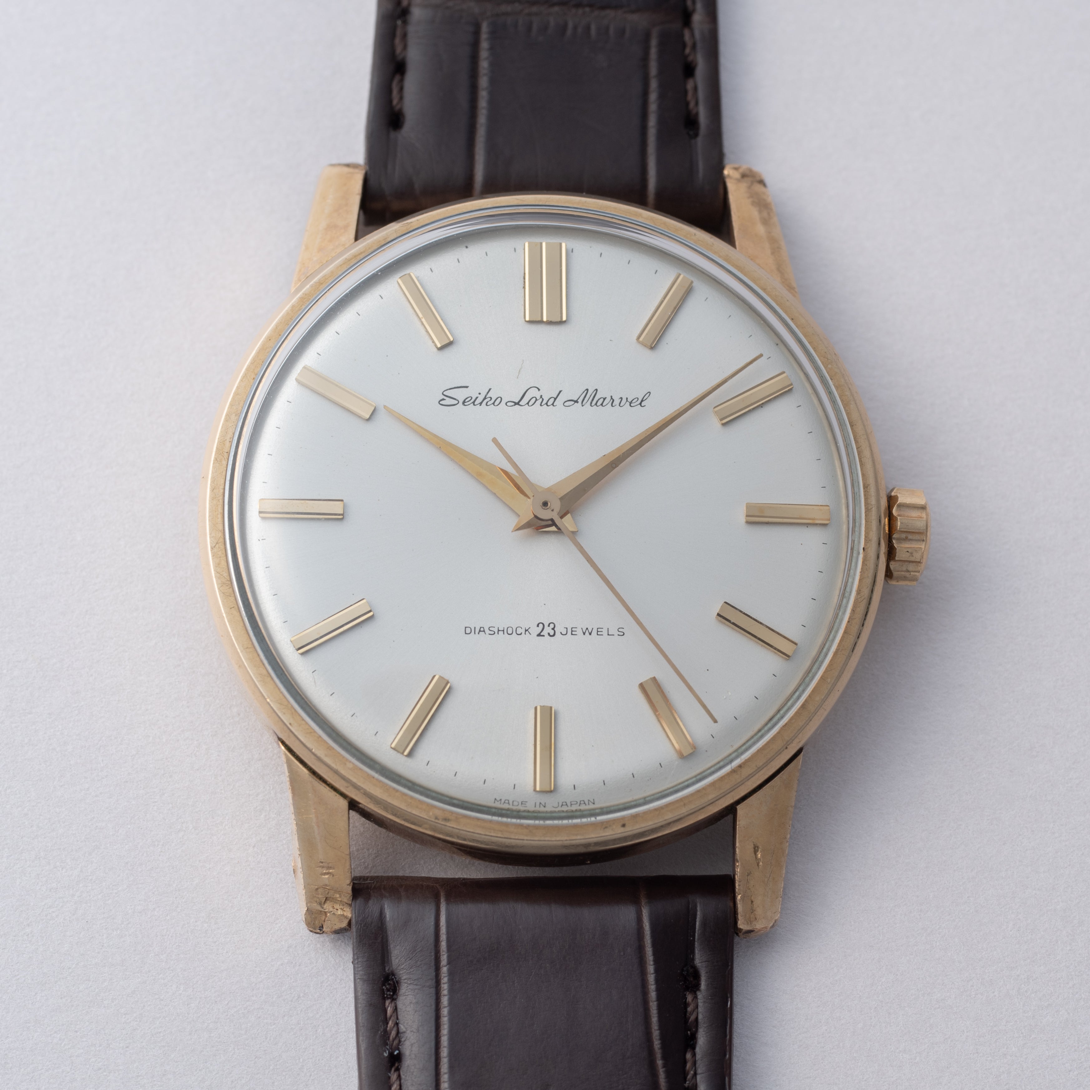 セイコー ロードマーベル 1964年製 筆記体プリントロゴ AGFケース