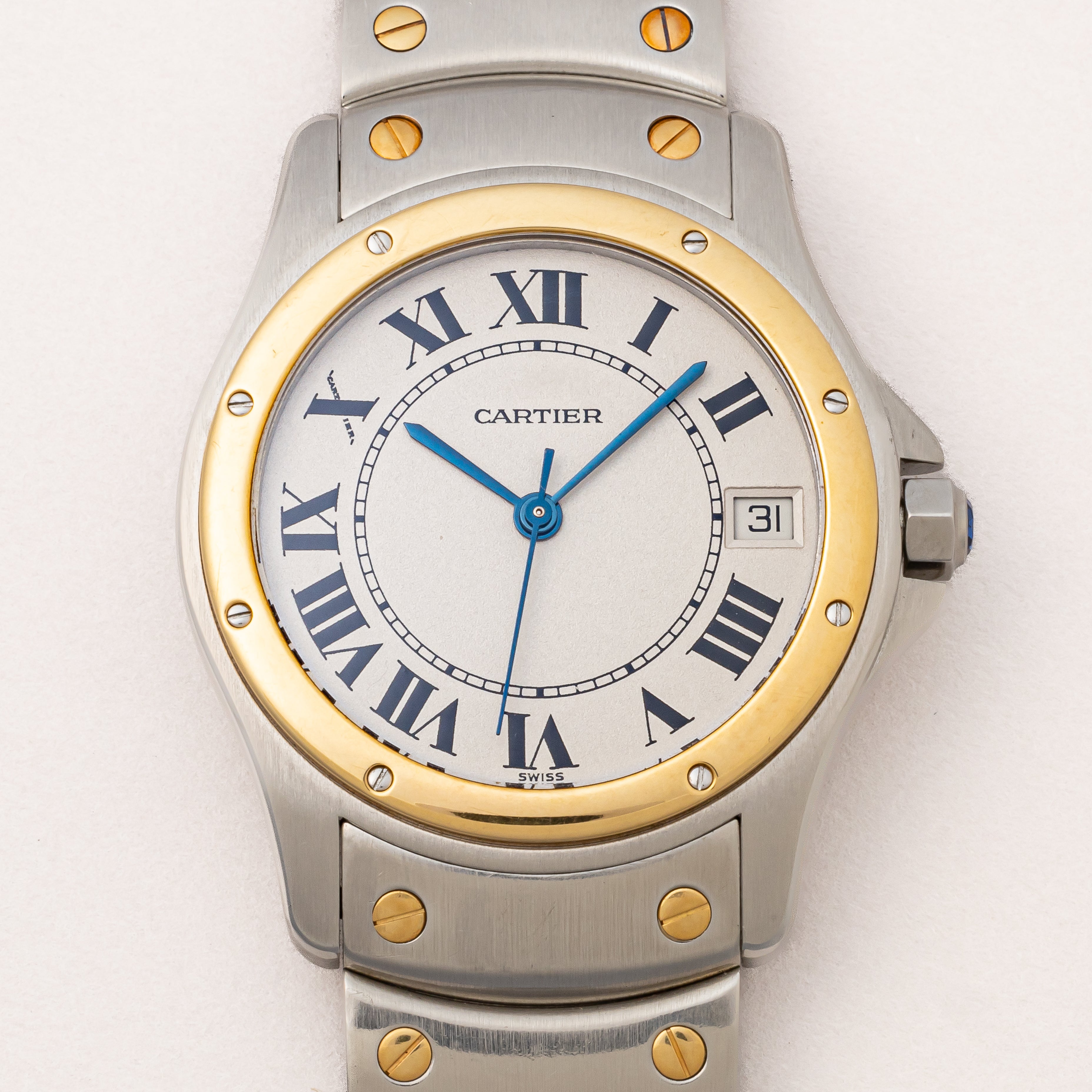 カルティエ サントス ロンド コンビ 1990年代製 自動巻き