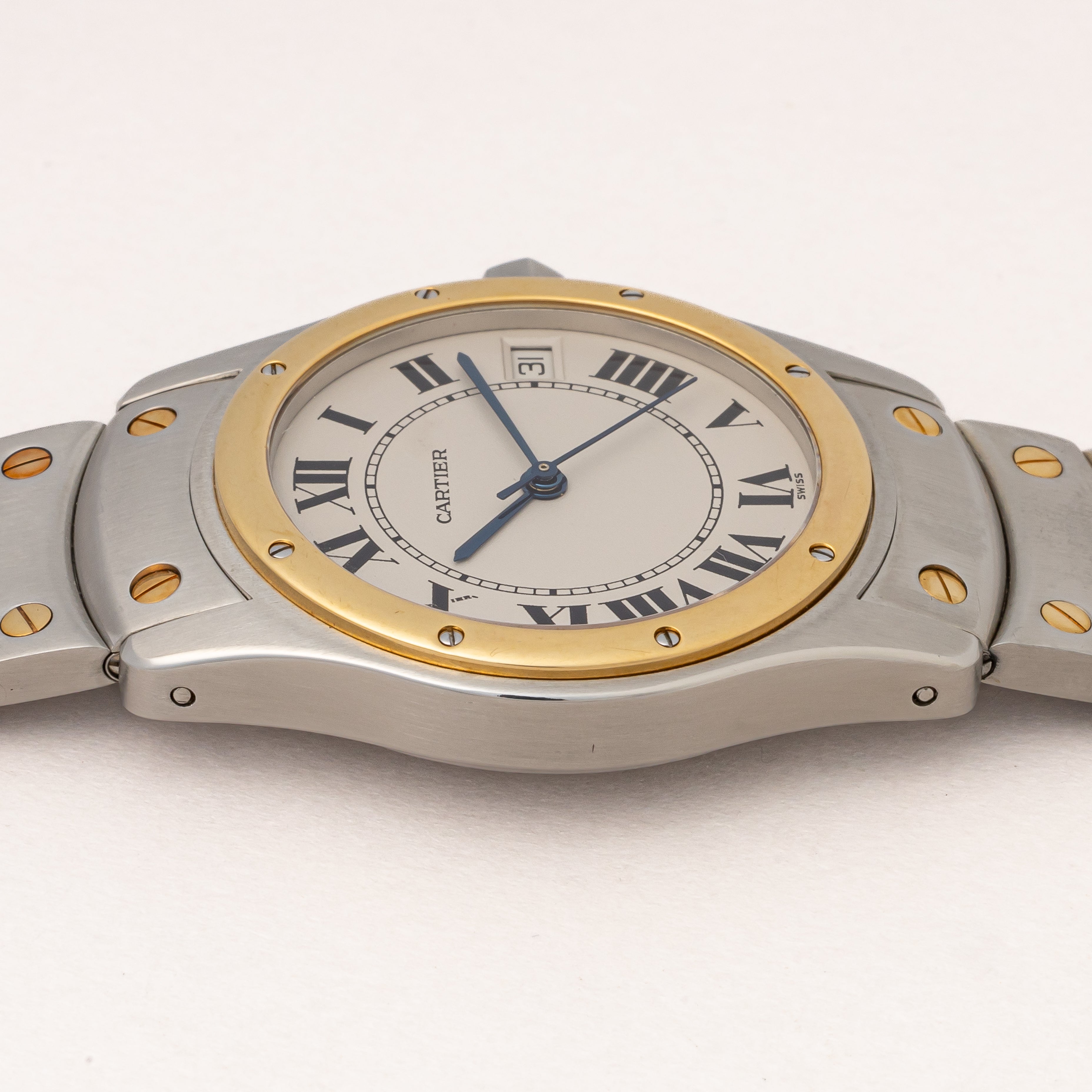カルティエ サントス ロンド コンビ 1990年代製 自動巻き