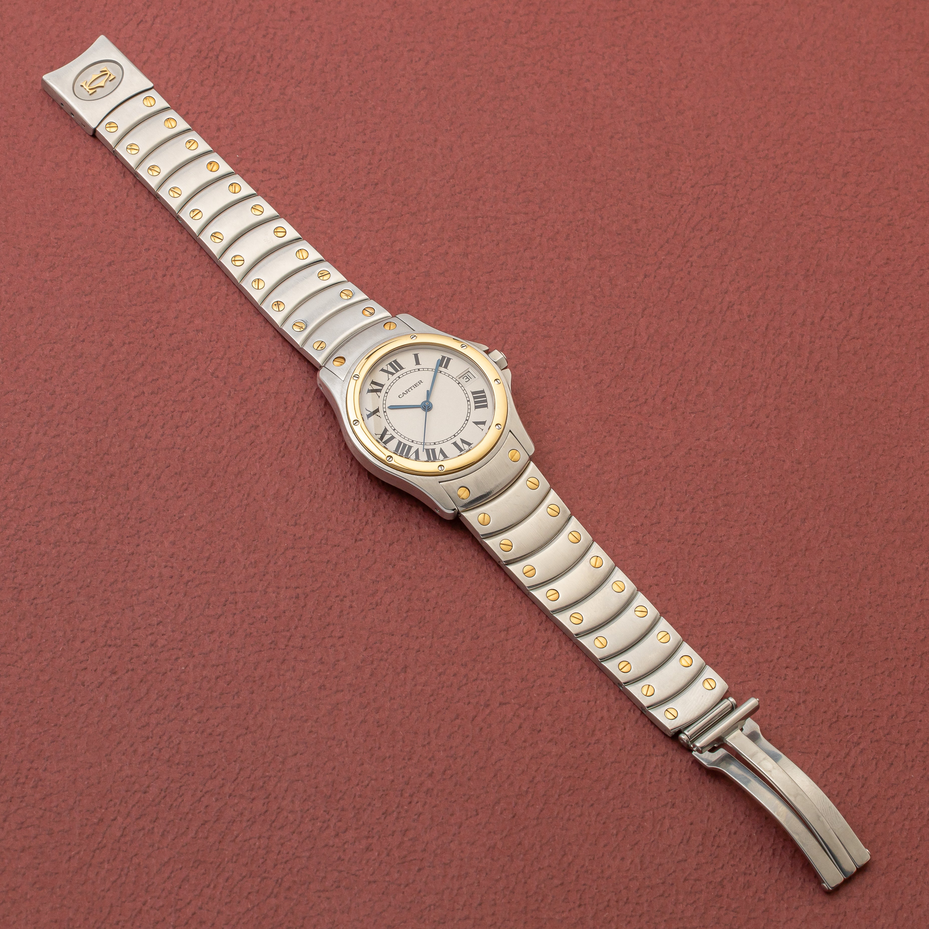 カルティエ サントス ロンド コンビ 1990年代製 自動巻き