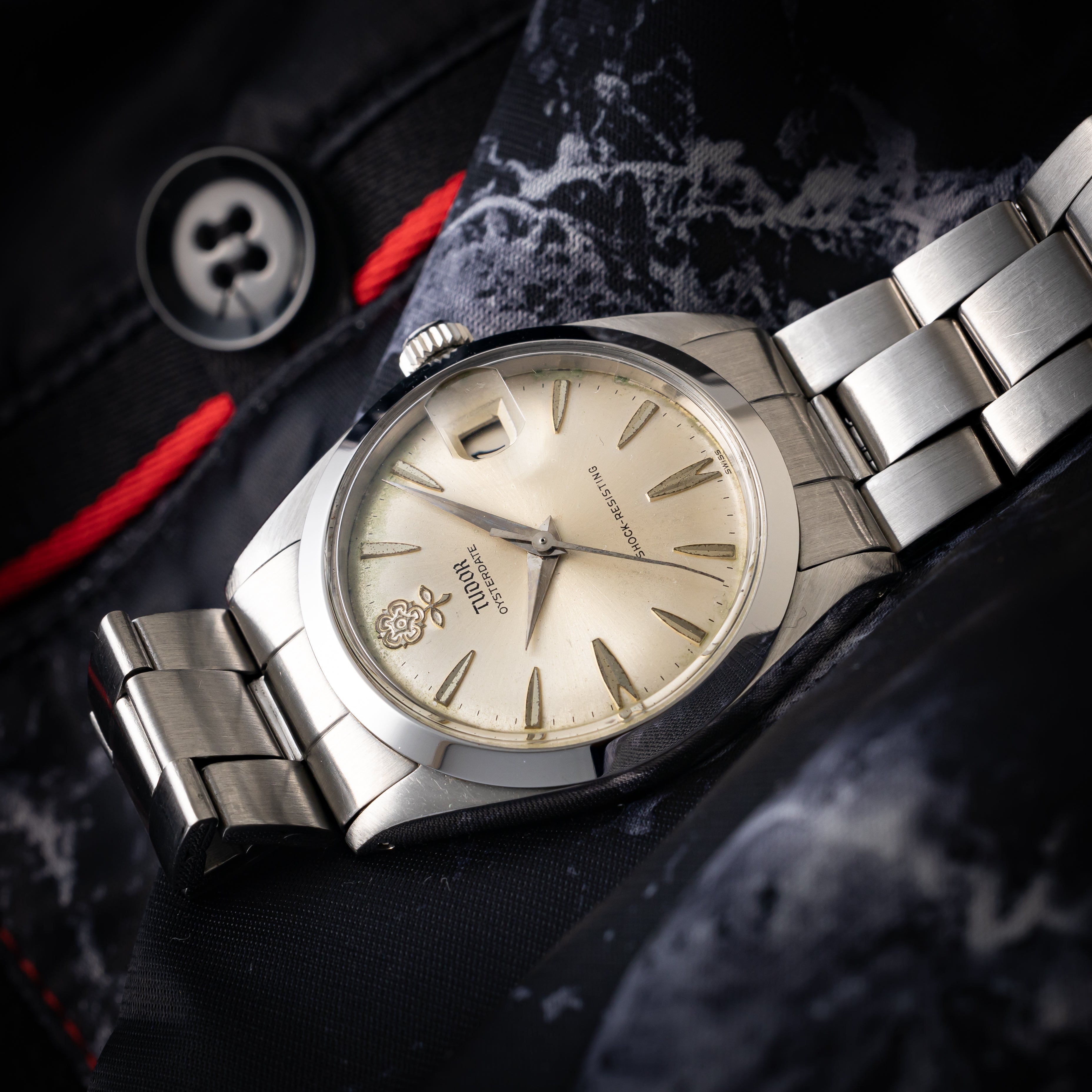 チューダー デカバラ オイスターデイト 1962年製 ロレックスオイスターブレス付き オリジナルダイヤル