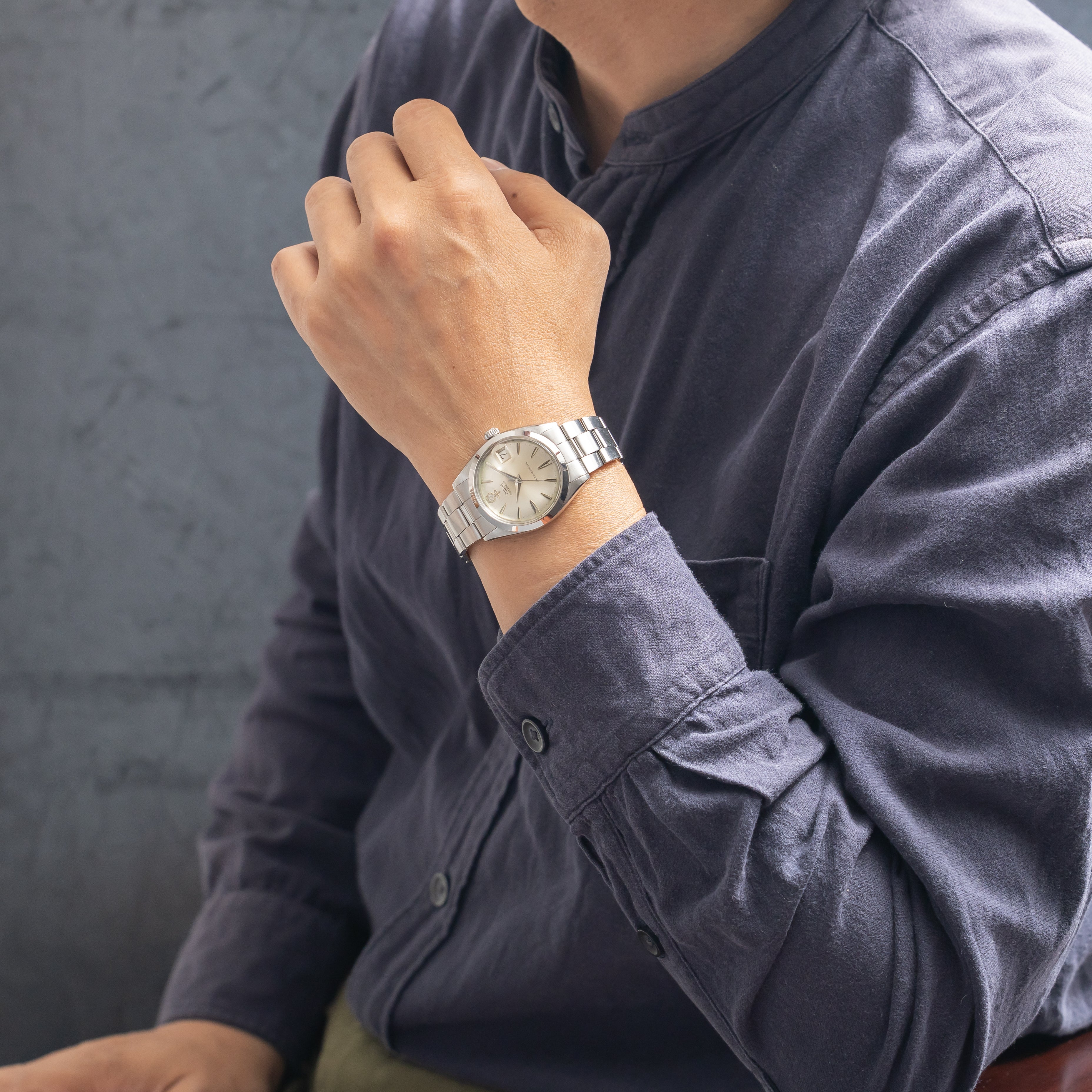 チューダー デカバラ オイスターデイト 1962年製 ロレックスオイスターブレス付き オリジナルダイヤル