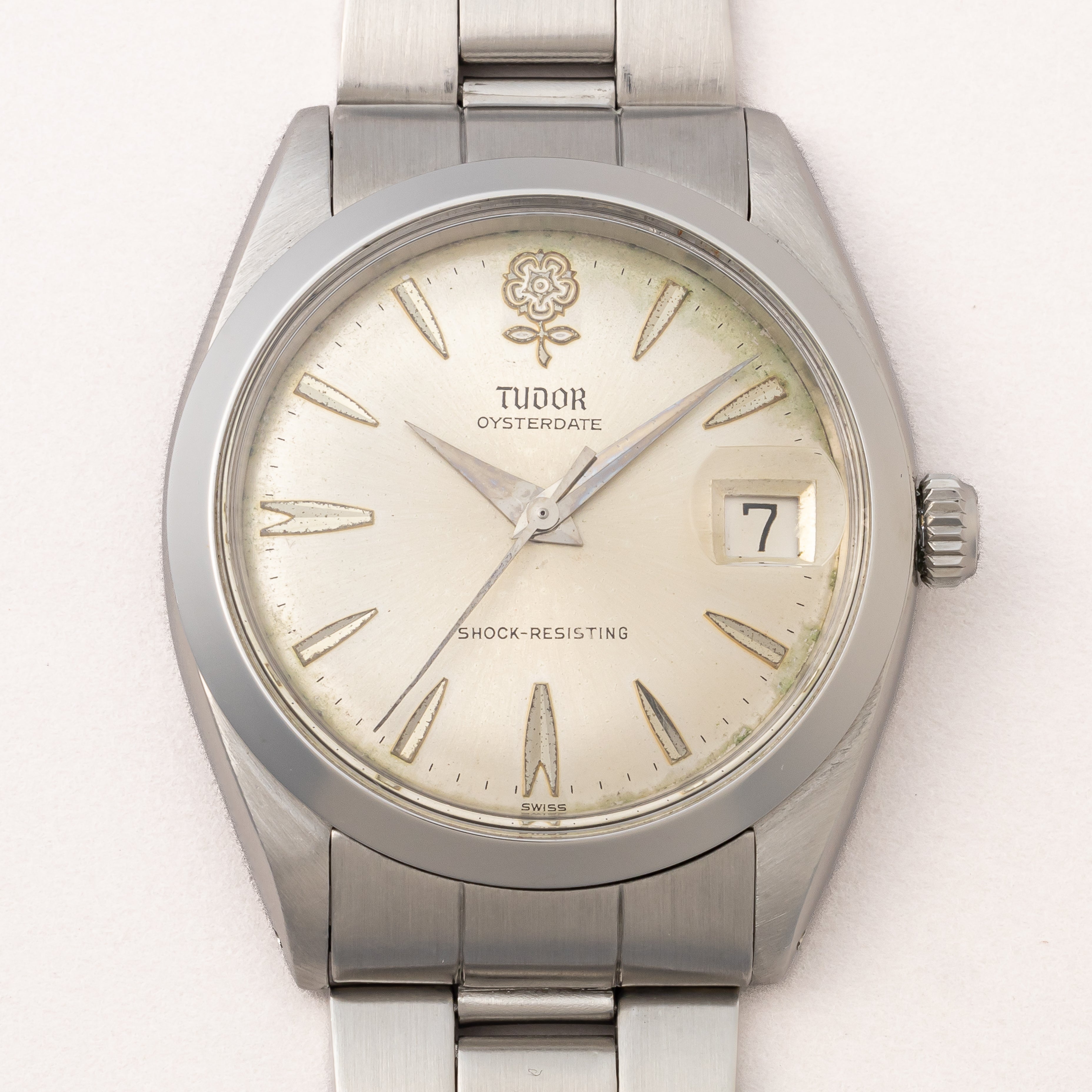 チューダー デカバラ オイスターデイト 1962年製 ロレックスオイスターブレス付き オリジナルダイヤル