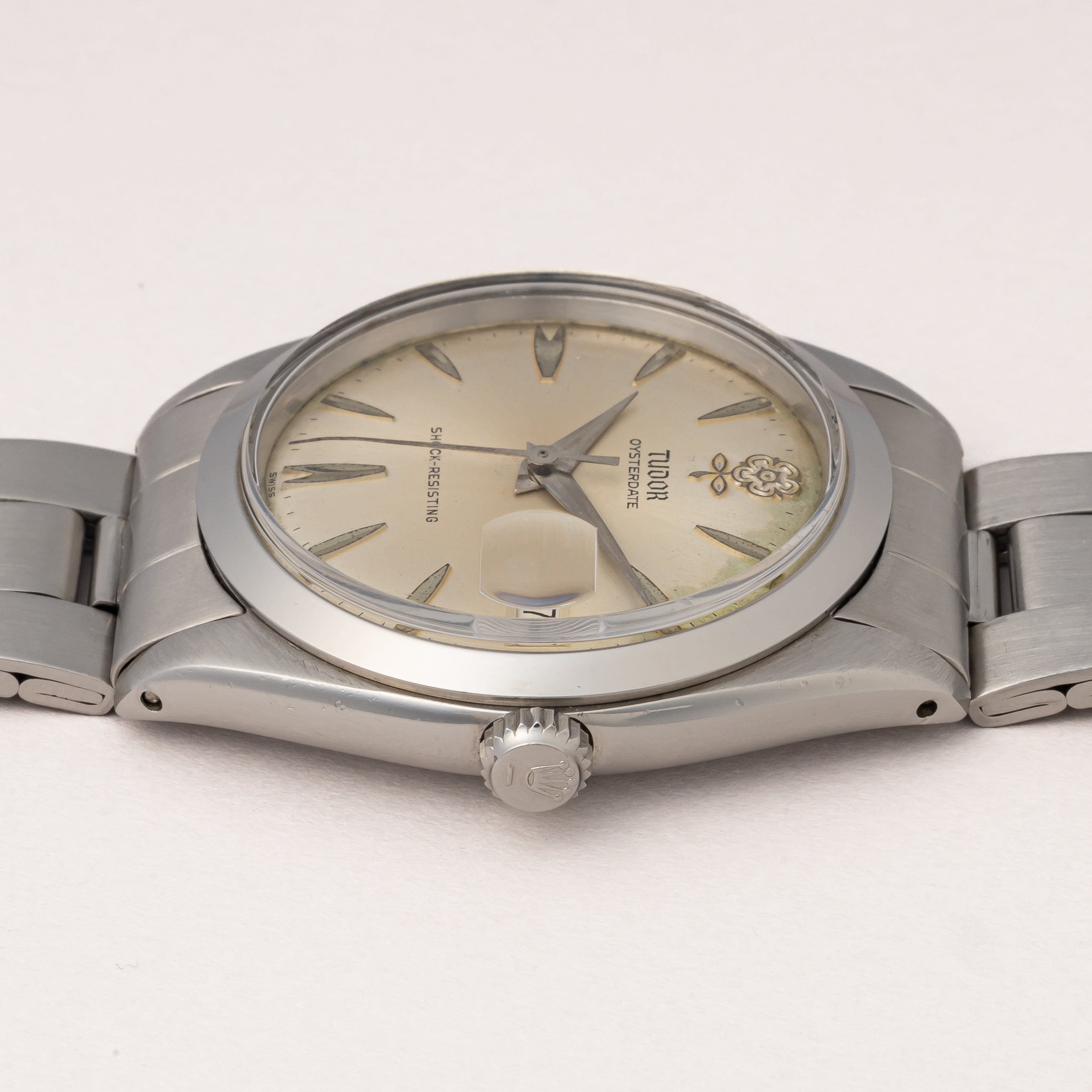 チューダー デカバラ オイスターデイト 1962年製 ロレックスオイスターブレス付き オリジナルダイヤル