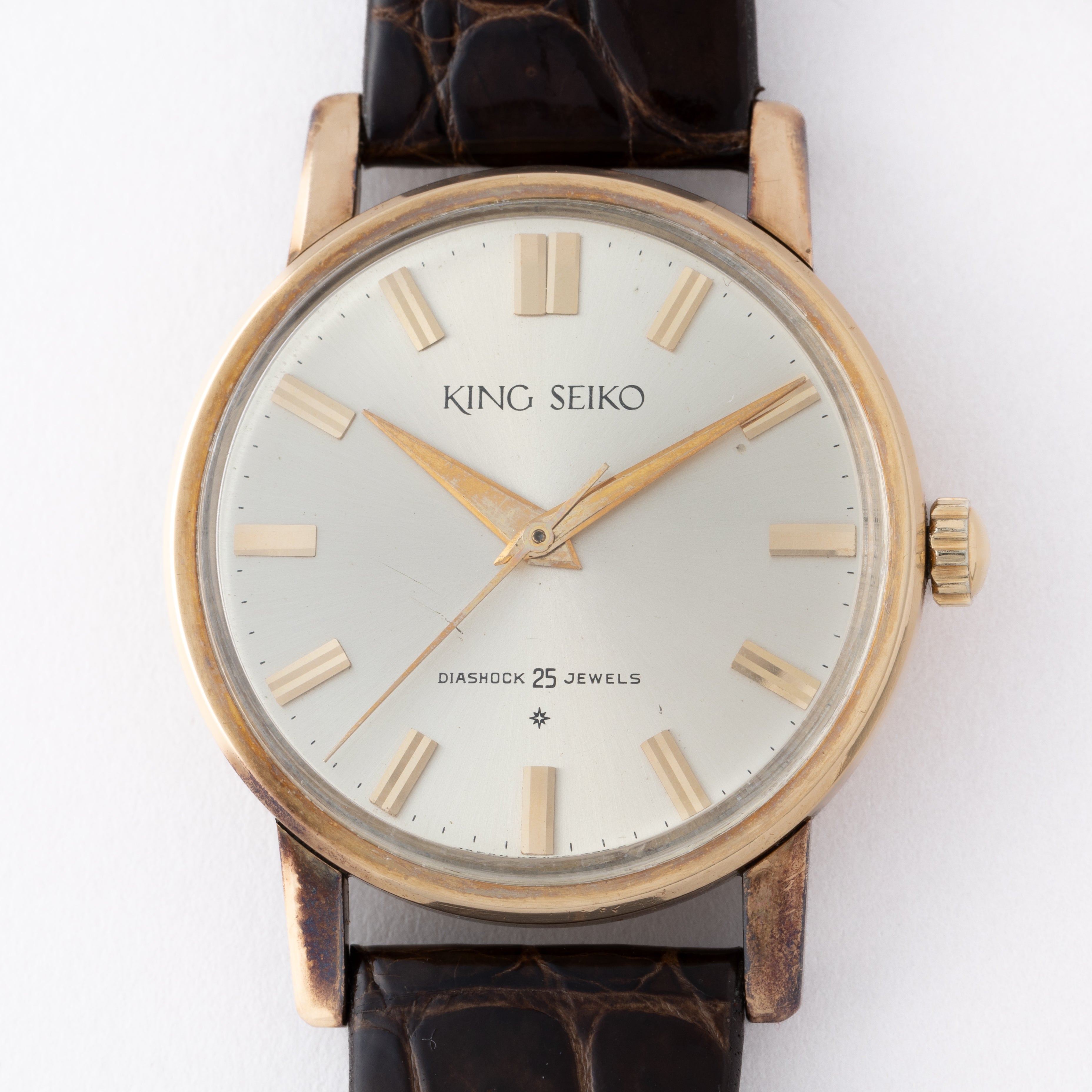 キングセイコーファーストモデル 1962年製 SD文字盤 Ref.J14102E KS 尾錠、箱、検査証明書付き
