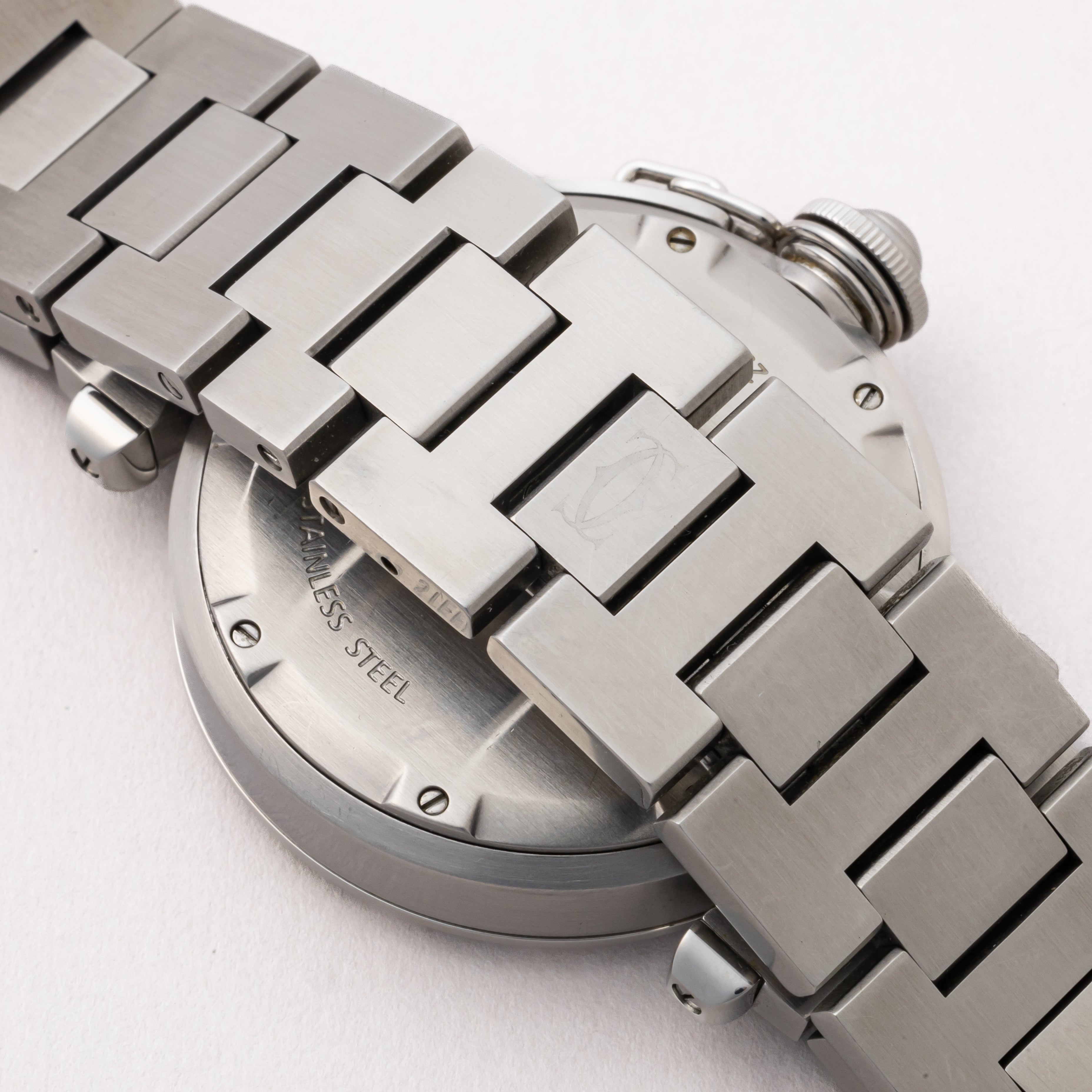 カルティエ パシャC メリディアン 2000年代製 GMTビッグデイト ブラックダイヤル