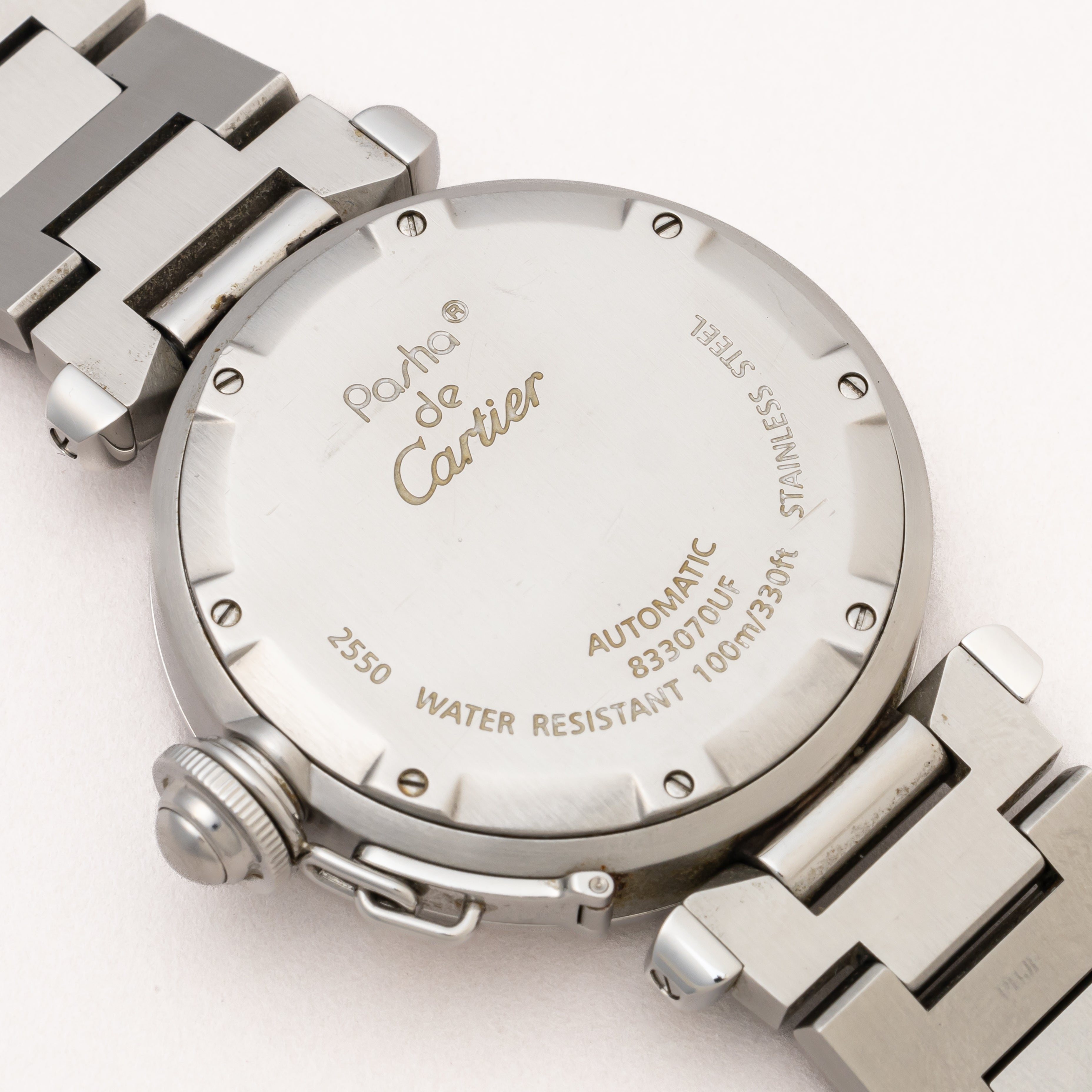 カルティエ パシャC メリディアン 2000年代製 GMTビッグデイト ブラックダイヤル