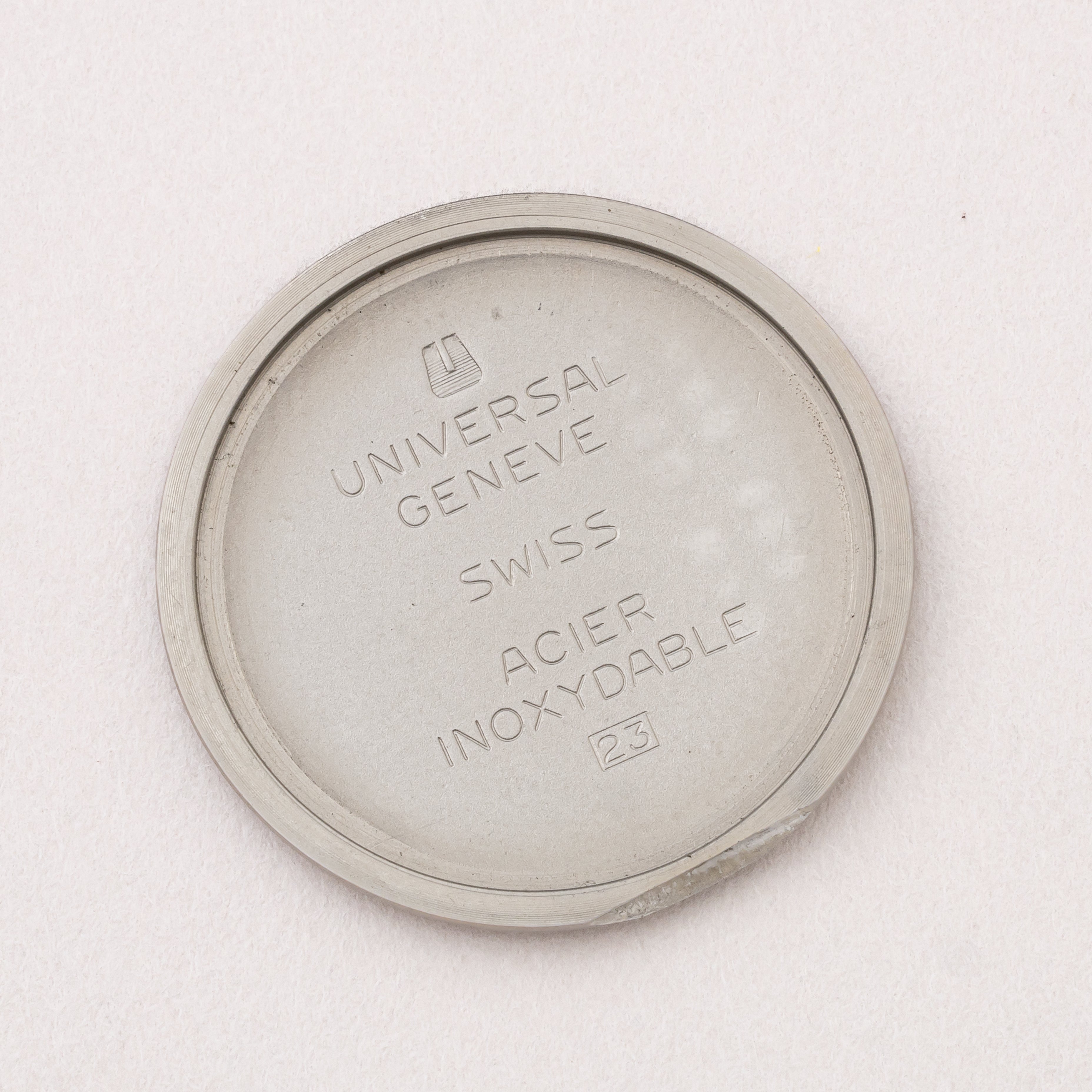 ユニバーサルジュネーブ ラウンドケース 未使用品 1970年代 箱,タグ付き