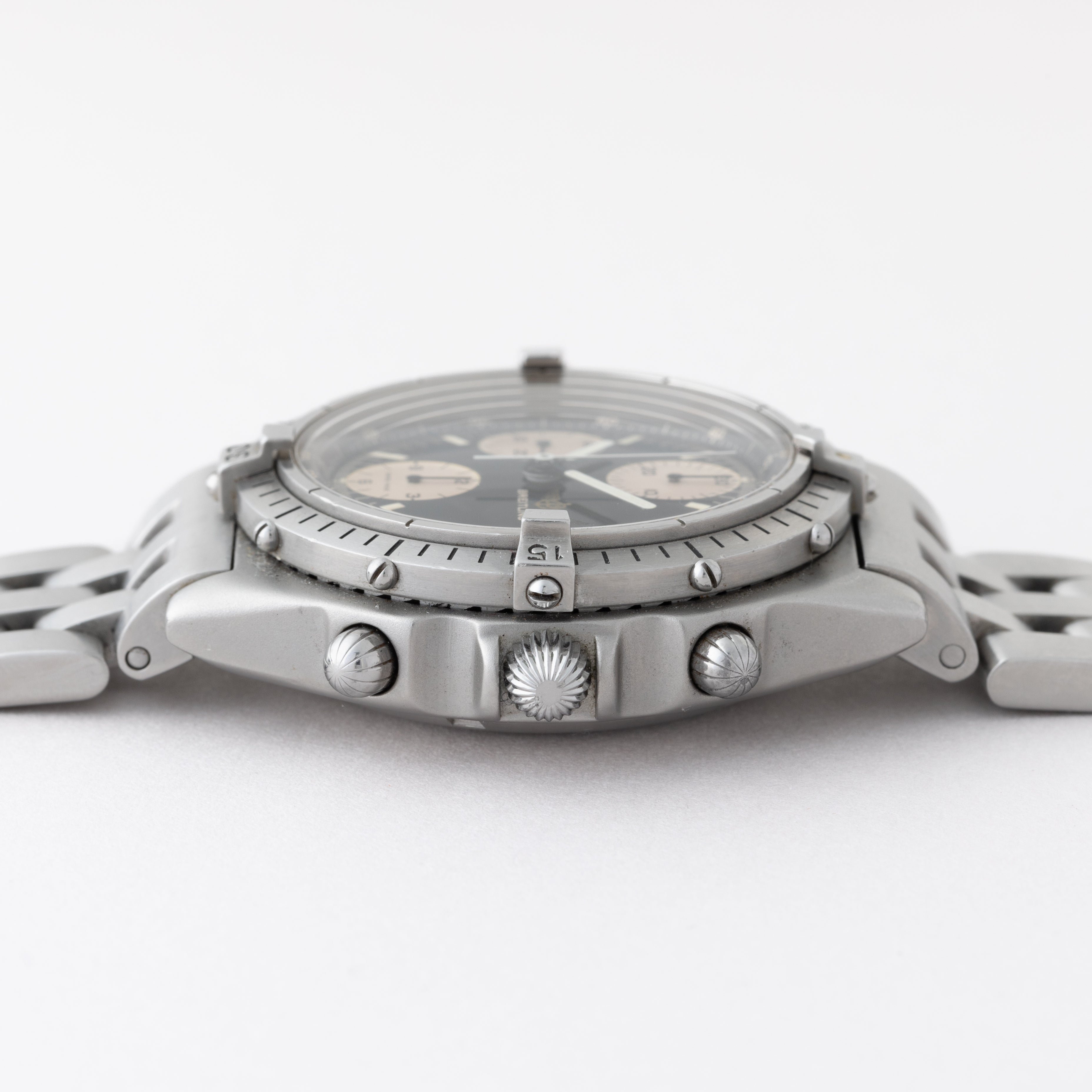 ブライトリング クロノマット 1990年代製 ブラックダイヤル Ref.81950A 純正ブレス