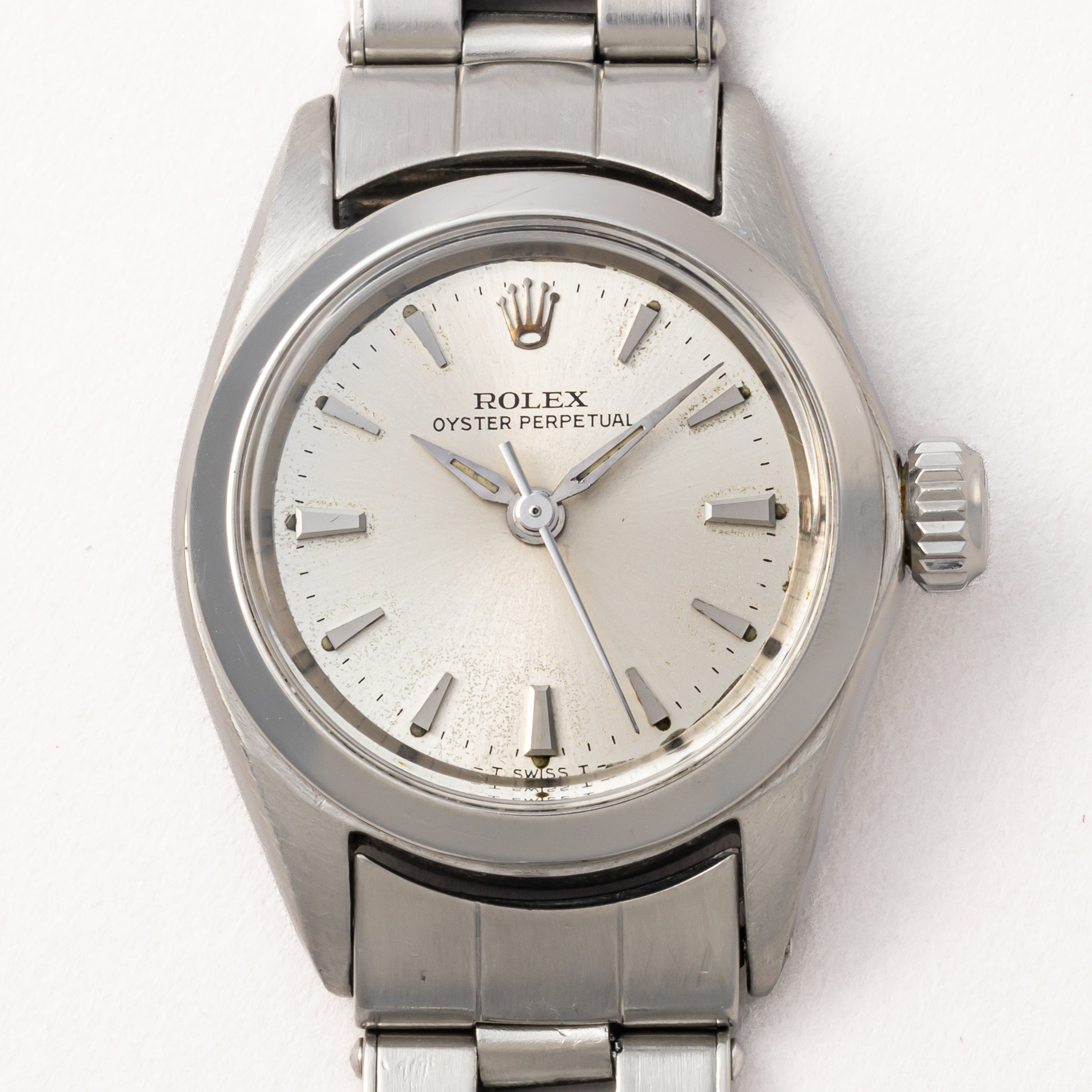 ロレックス レディース オイスターパーペチュアル Ref.6188 シルバーダイヤル