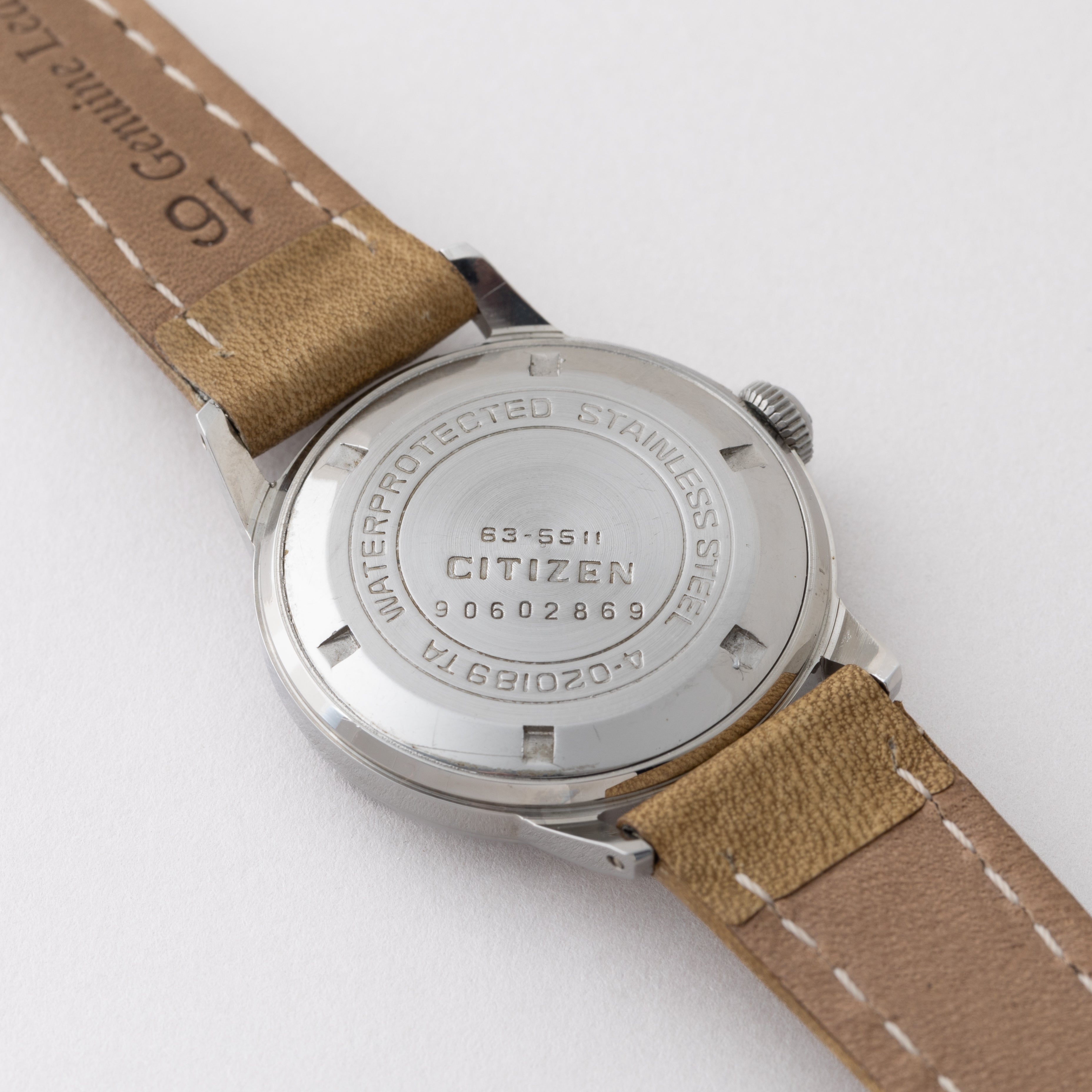 シチズン ホーマー 輸出用ラウンドケース 1969年製 ブラックダイヤル Ref.4-020189TA