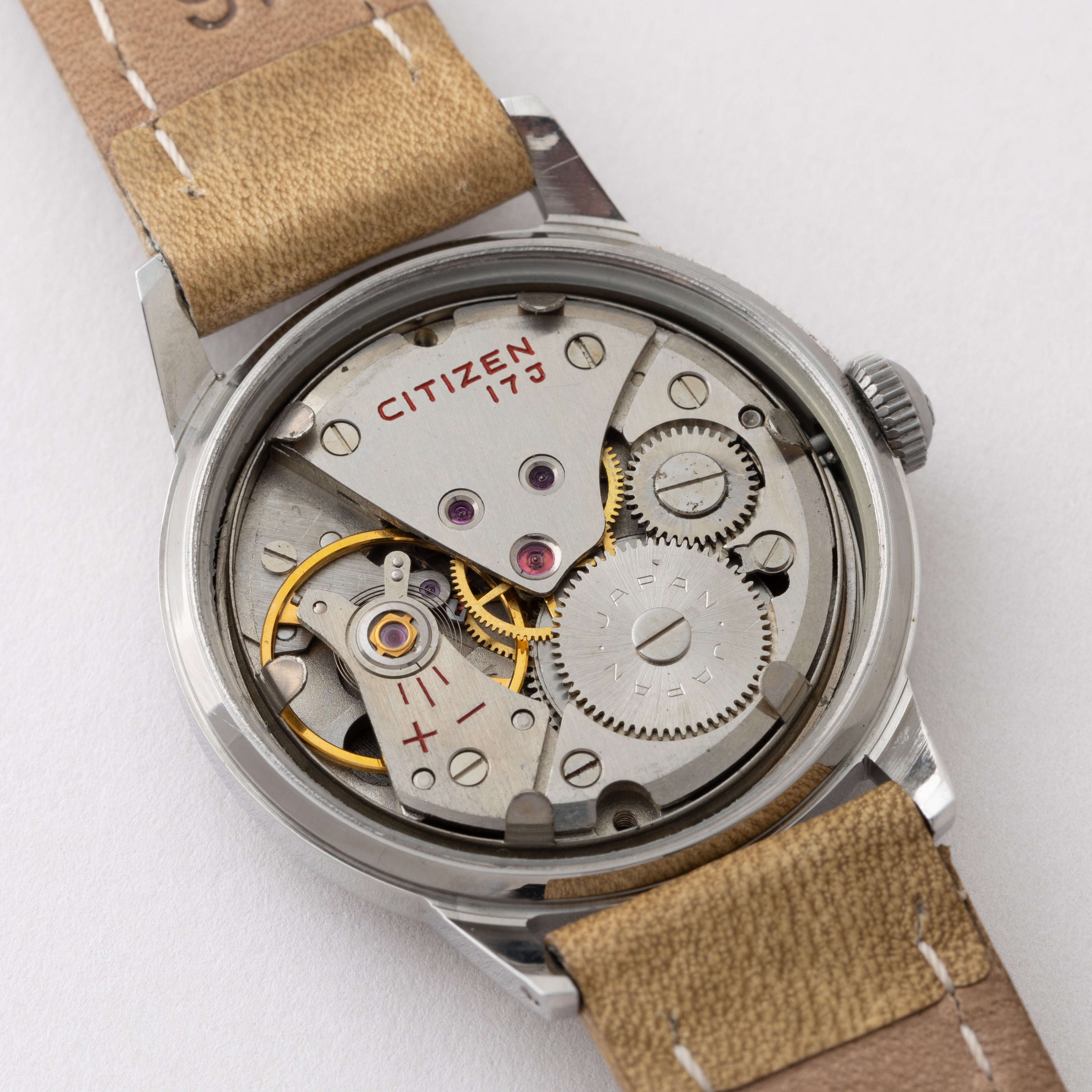 シチズン ホーマー 輸出用ラウンドケース 1969年製 ブラックダイヤル Ref.4-020189TA