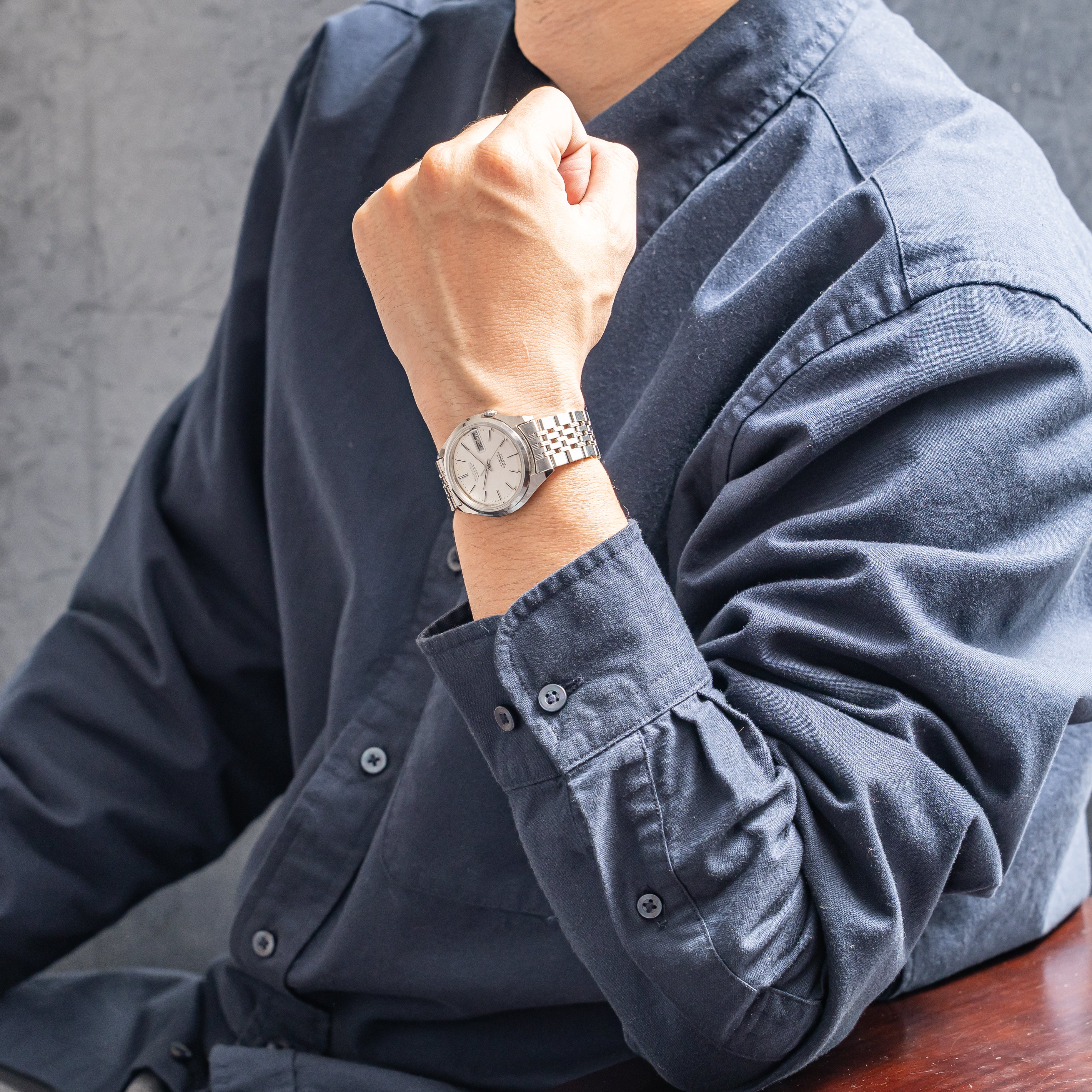 シチズン レオパール 1974年製 28800振動 純正ステンレスブレス Ref.4-770382 Y