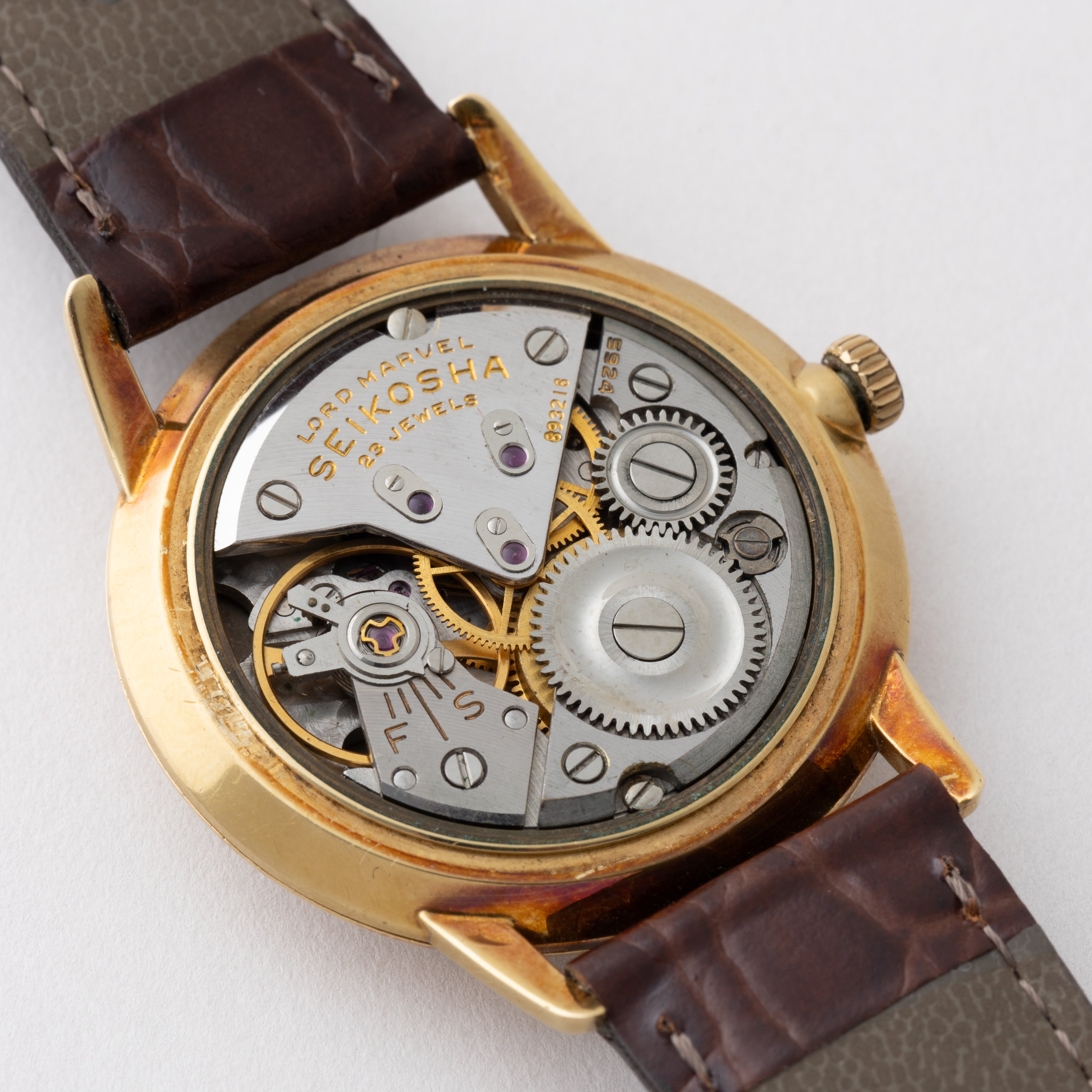 セイコー ロードマーベル1961年製 彫文字盤 18金無垢製 Ref.J14050