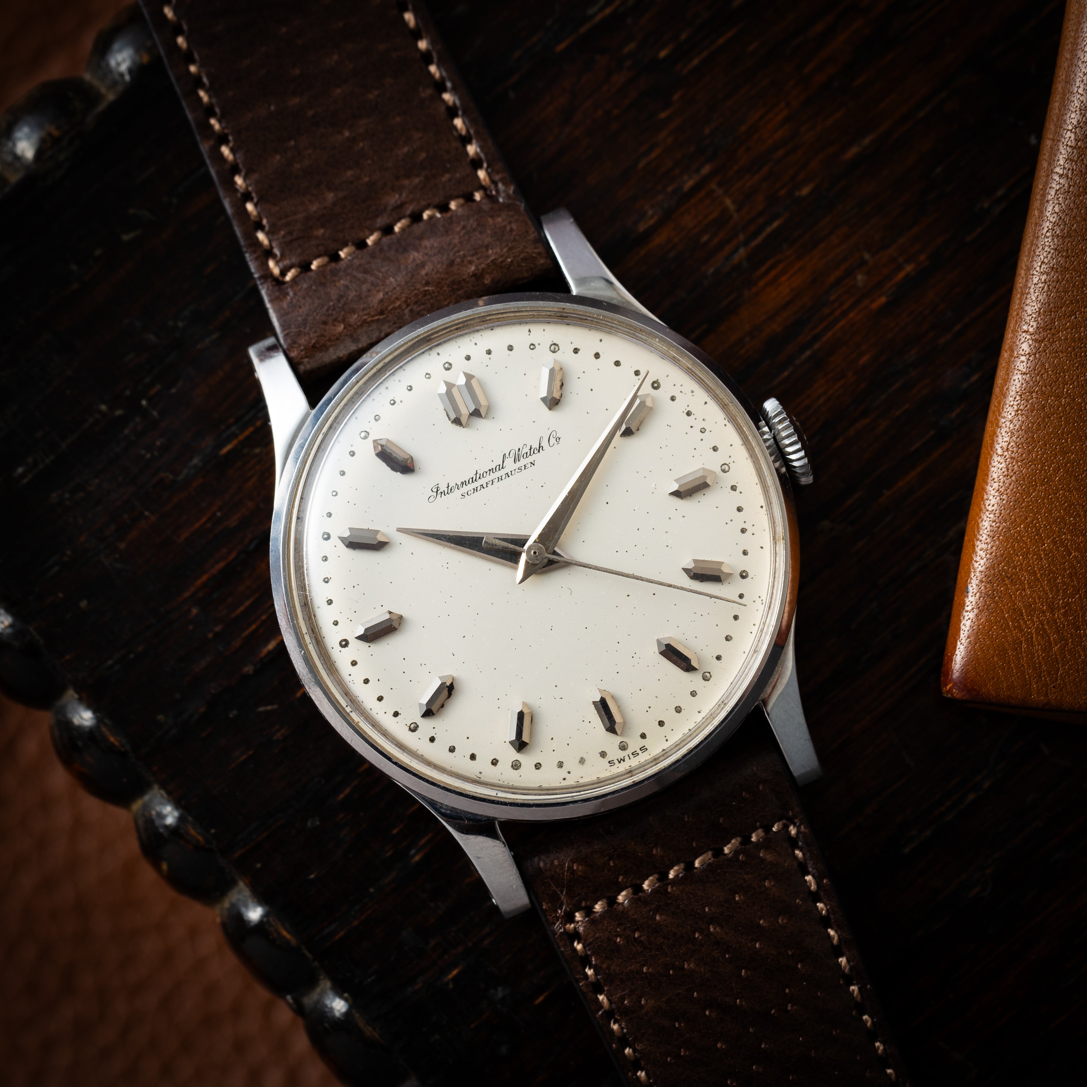 IWC ラウンドケース 1958年製 手巻き Cal.89 オリジナルダイヤル