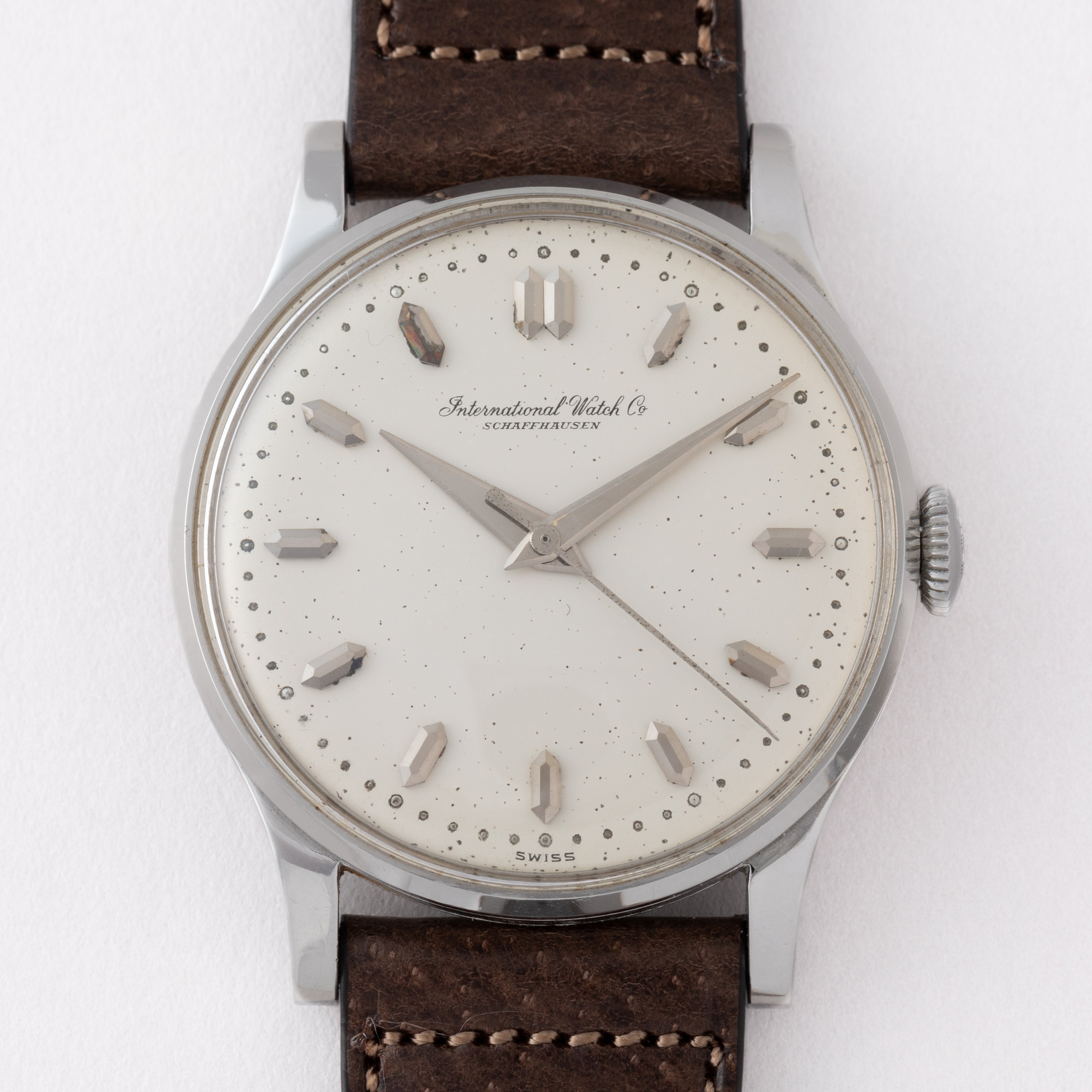 IWC ラウンドケース 1958年製 手巻き Cal.89 オリジナルダイヤル