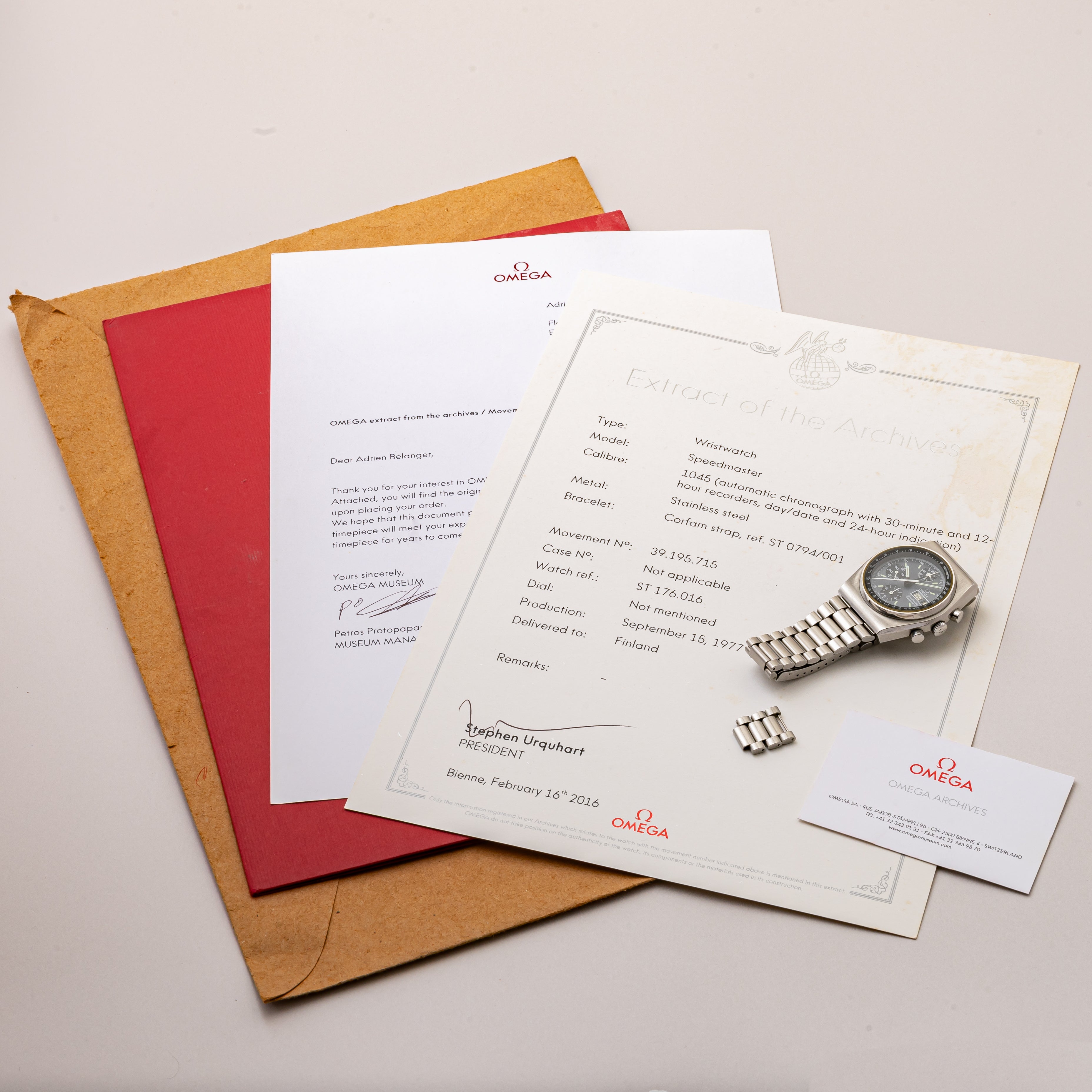 オメガ スピードマスター Mk4 1977年製 Ref.176.0016 アーカイブ付き フィンランド語