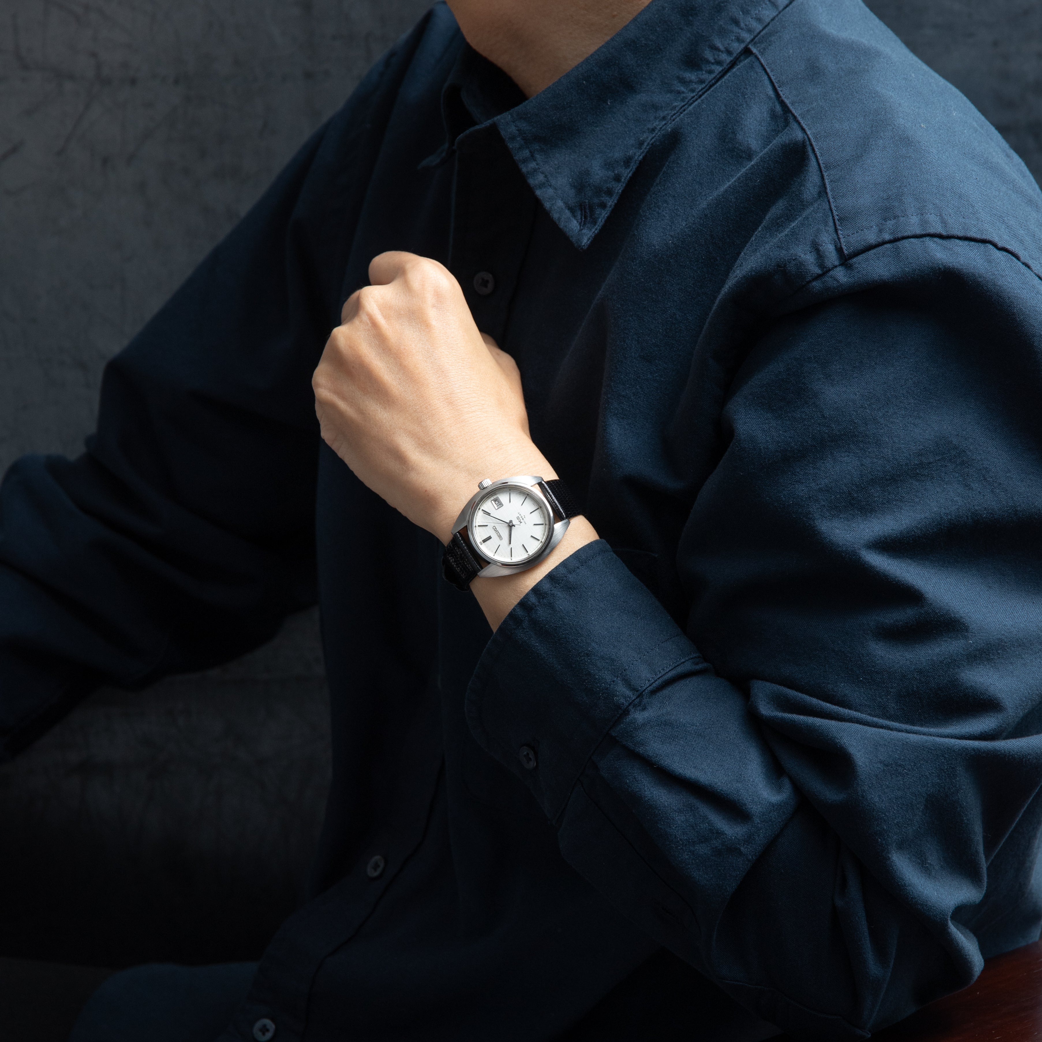 キングセイコー ハイビート 1970年製/昭和45年製 手巻き Ref.4502-7010 リネンダイヤル45KS 純正尾錠付き