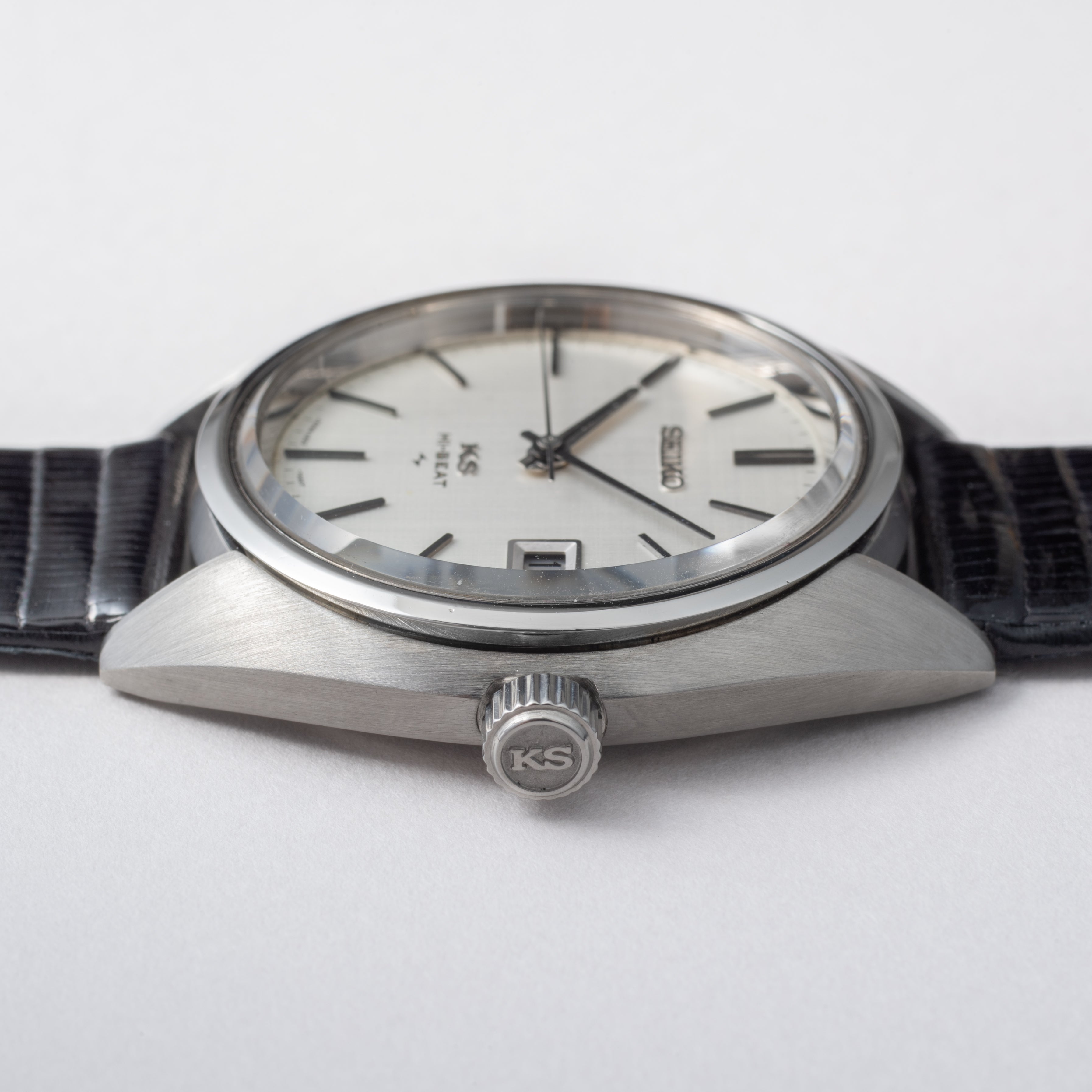 キングセイコー ハイビート 1970年製/昭和45年製 手巻き Ref.4502-7010 リネンダイヤル45KS 純正尾錠付き