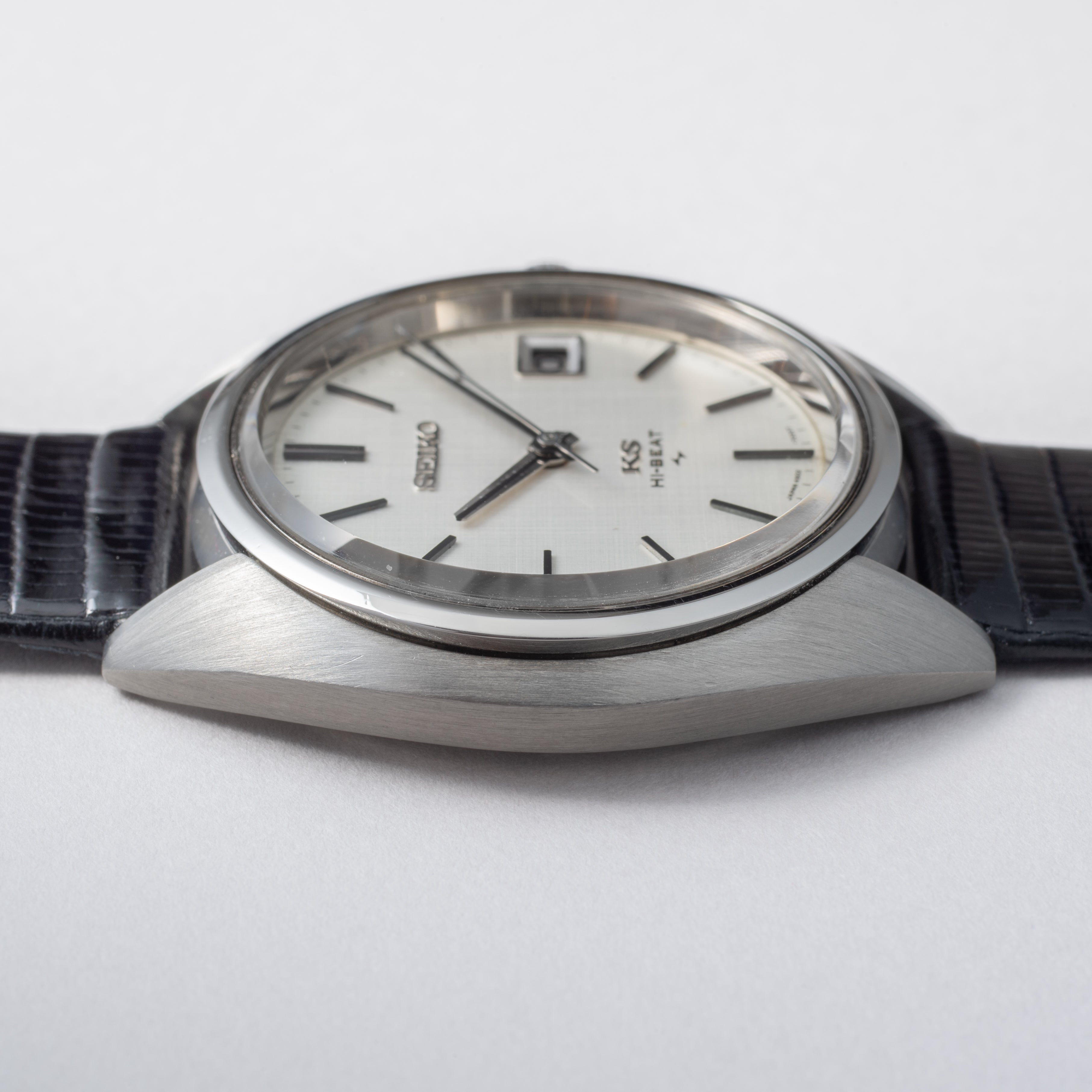 キングセイコー ハイビート 1970年製/昭和45年製 手巻き Ref.4502-7010 リネンダイヤル45KS 純正尾錠付き