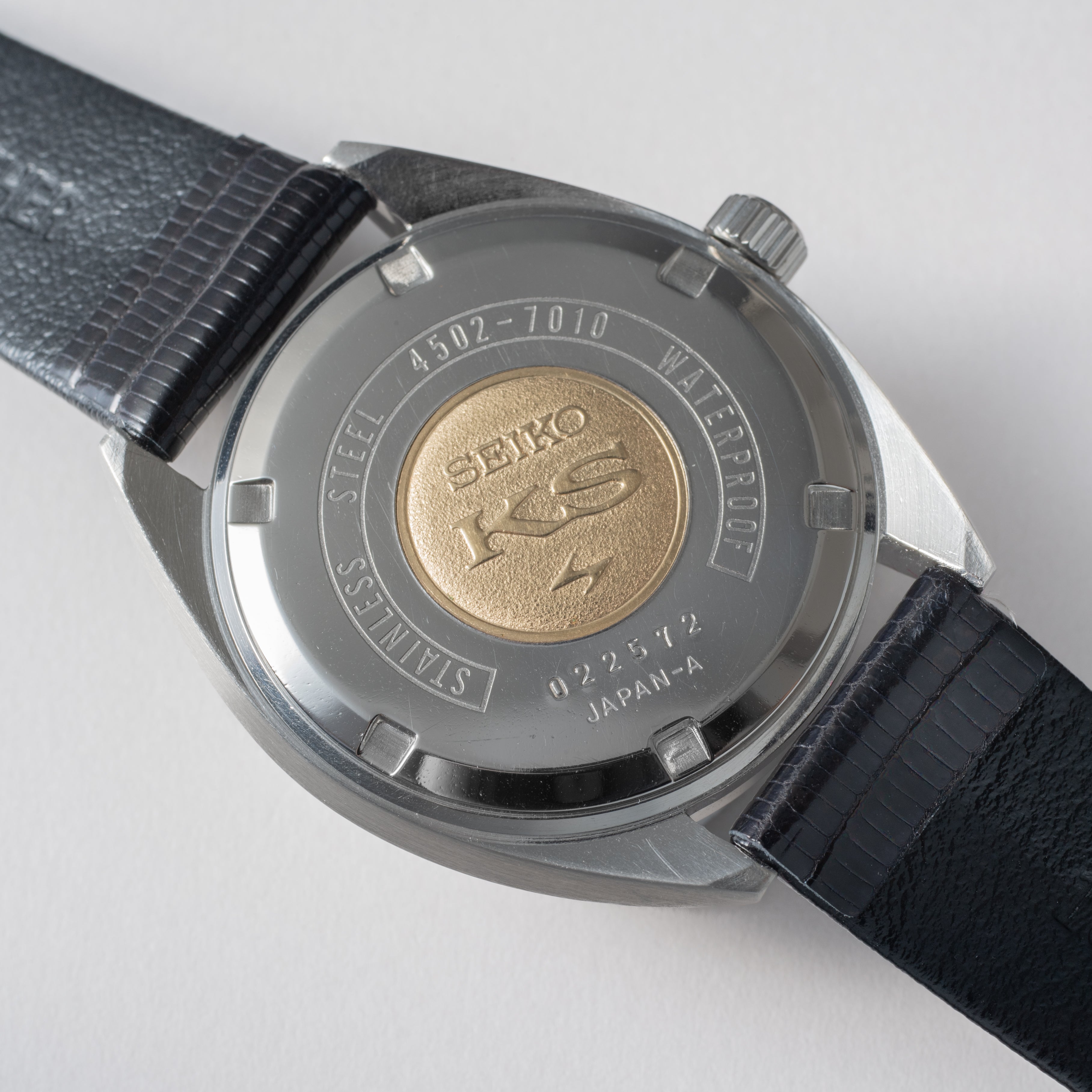 キングセイコー ハイビート 1970年製/昭和45年製 手巻き Ref.4502-7010 リネンダイヤル45KS 純正尾錠付き