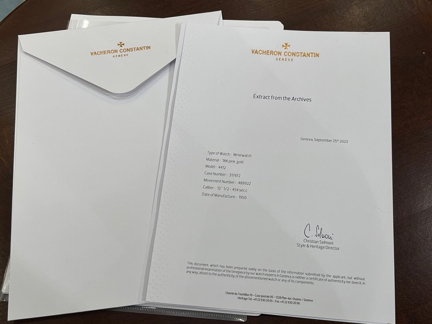 ヴァシュロン・コンスタンタン ティアドロップラグ 18金ピンクゴールド 1950年製