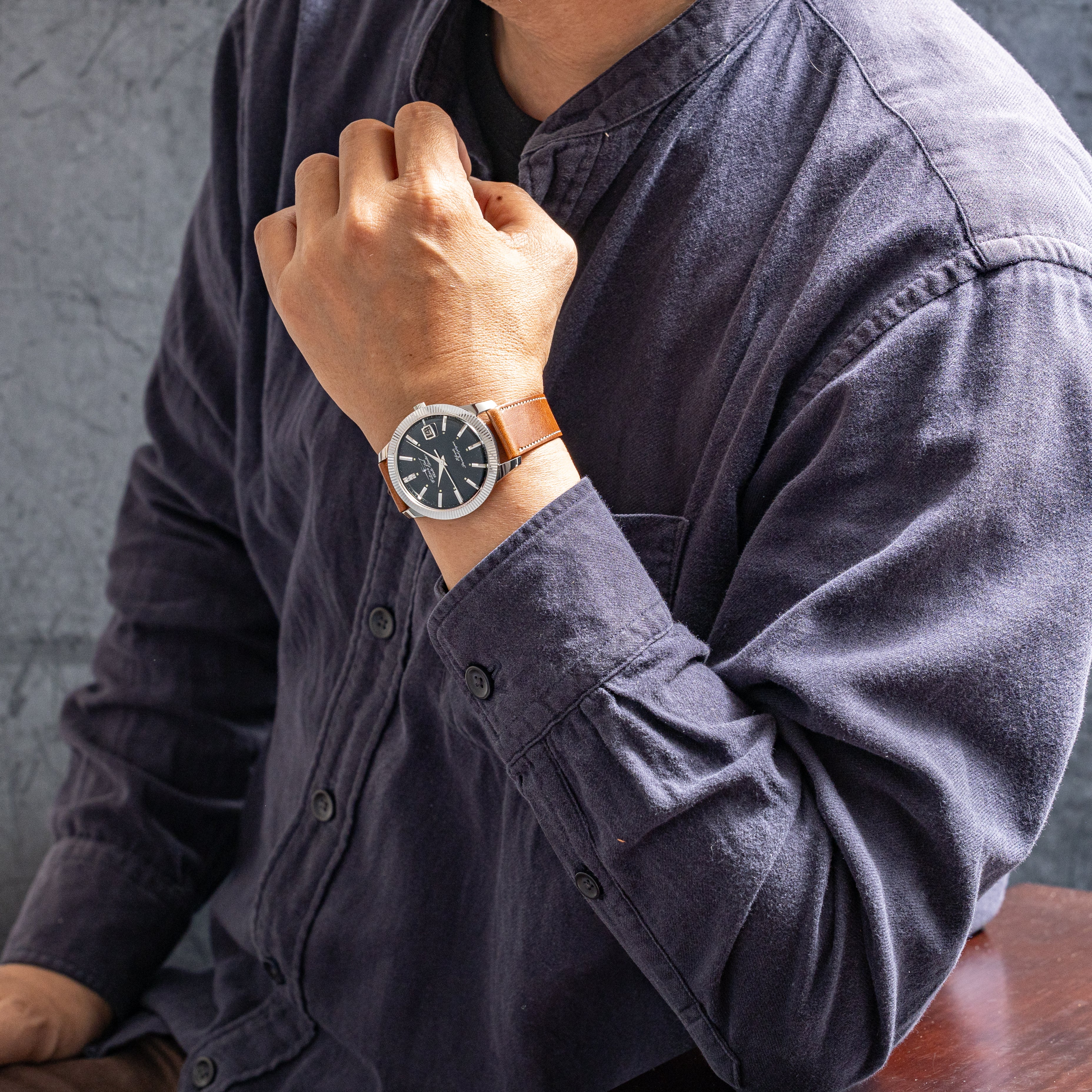 シチズン ジェット オートデーター ビッグケース ブラックダイヤル 1963年製 未使用品 箱付き