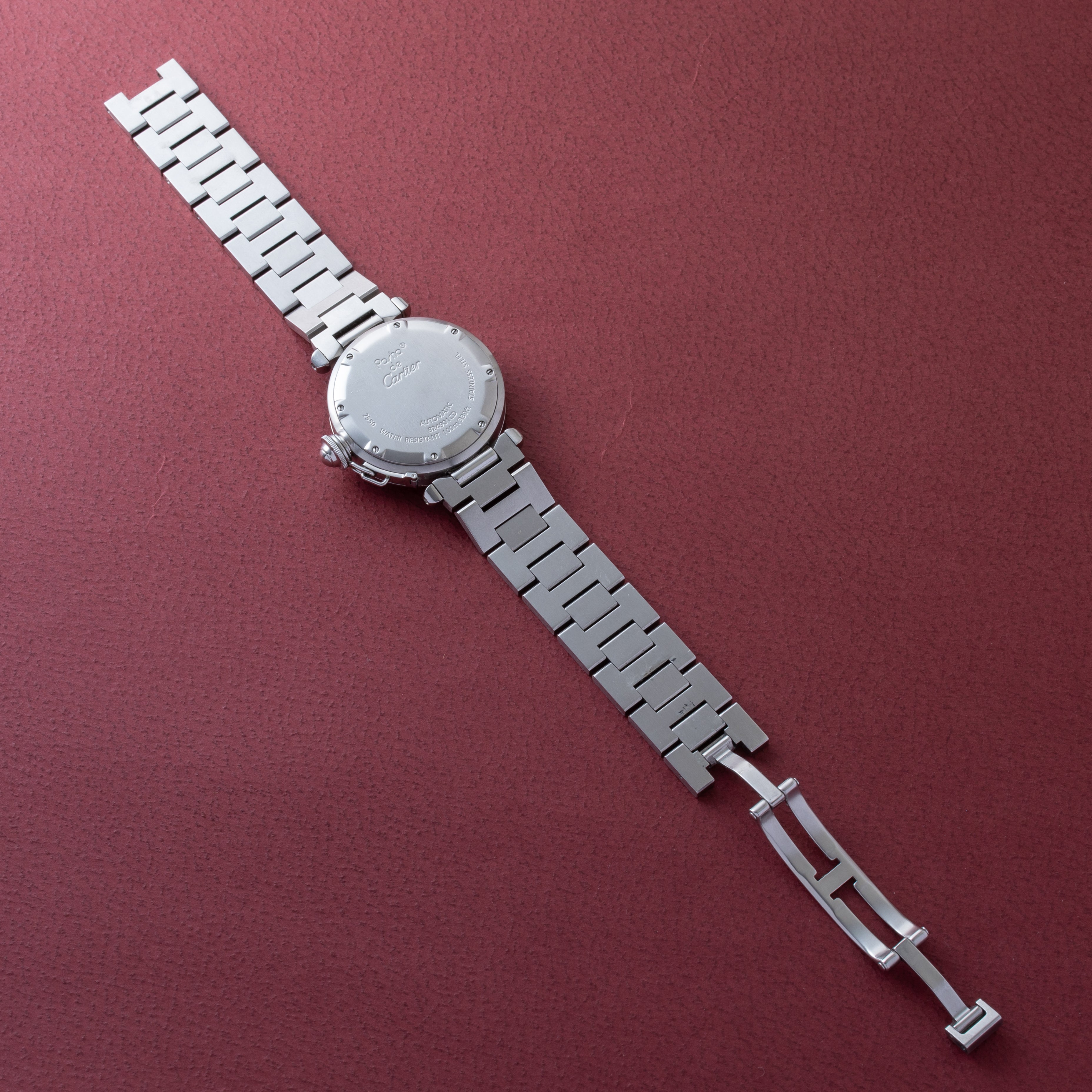 カルティエ パシャC オートマチック 1990年代 ブラックダイヤル 箱付き