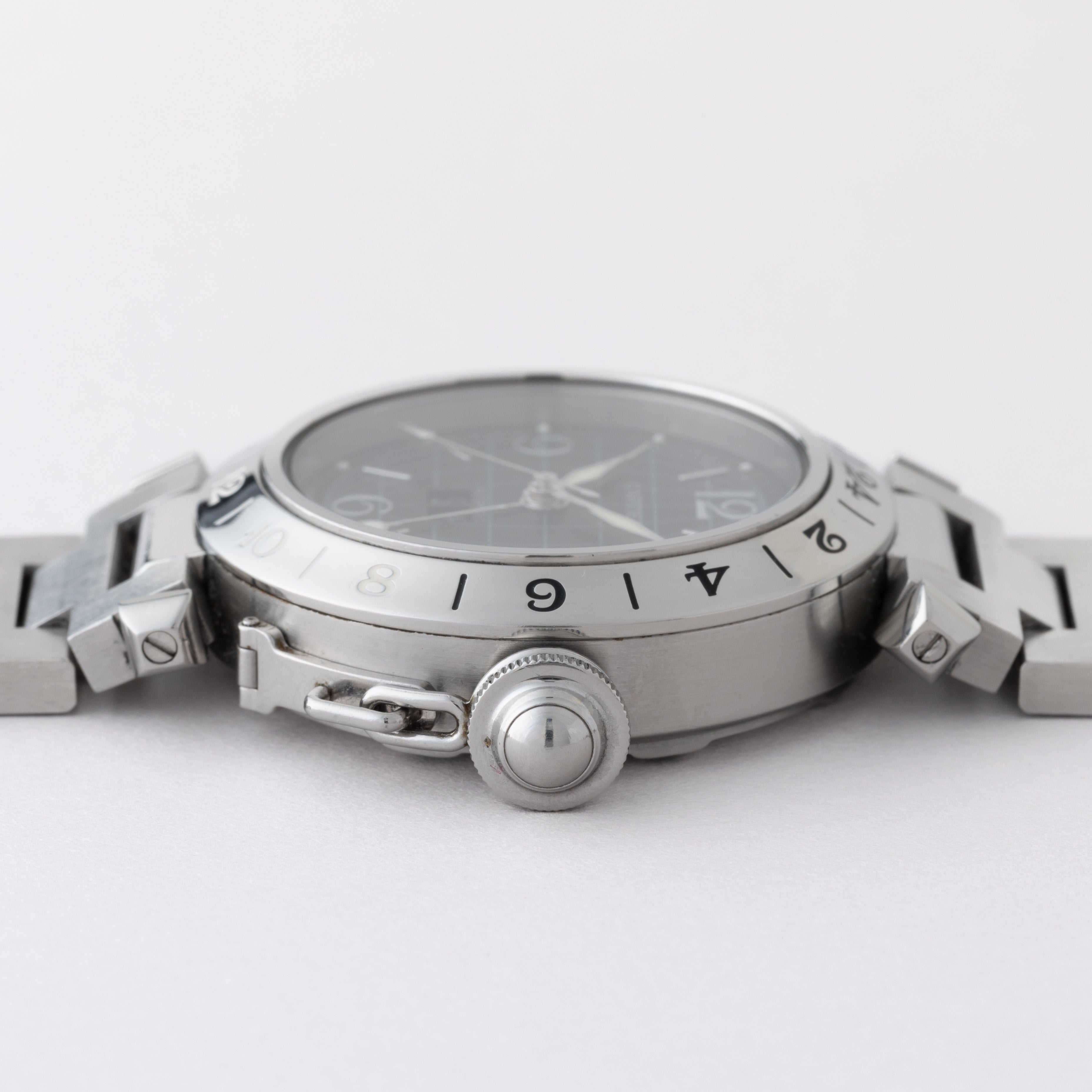 カルティエ パシャC オートマチック 1990年代 ブラックダイヤル 箱付き