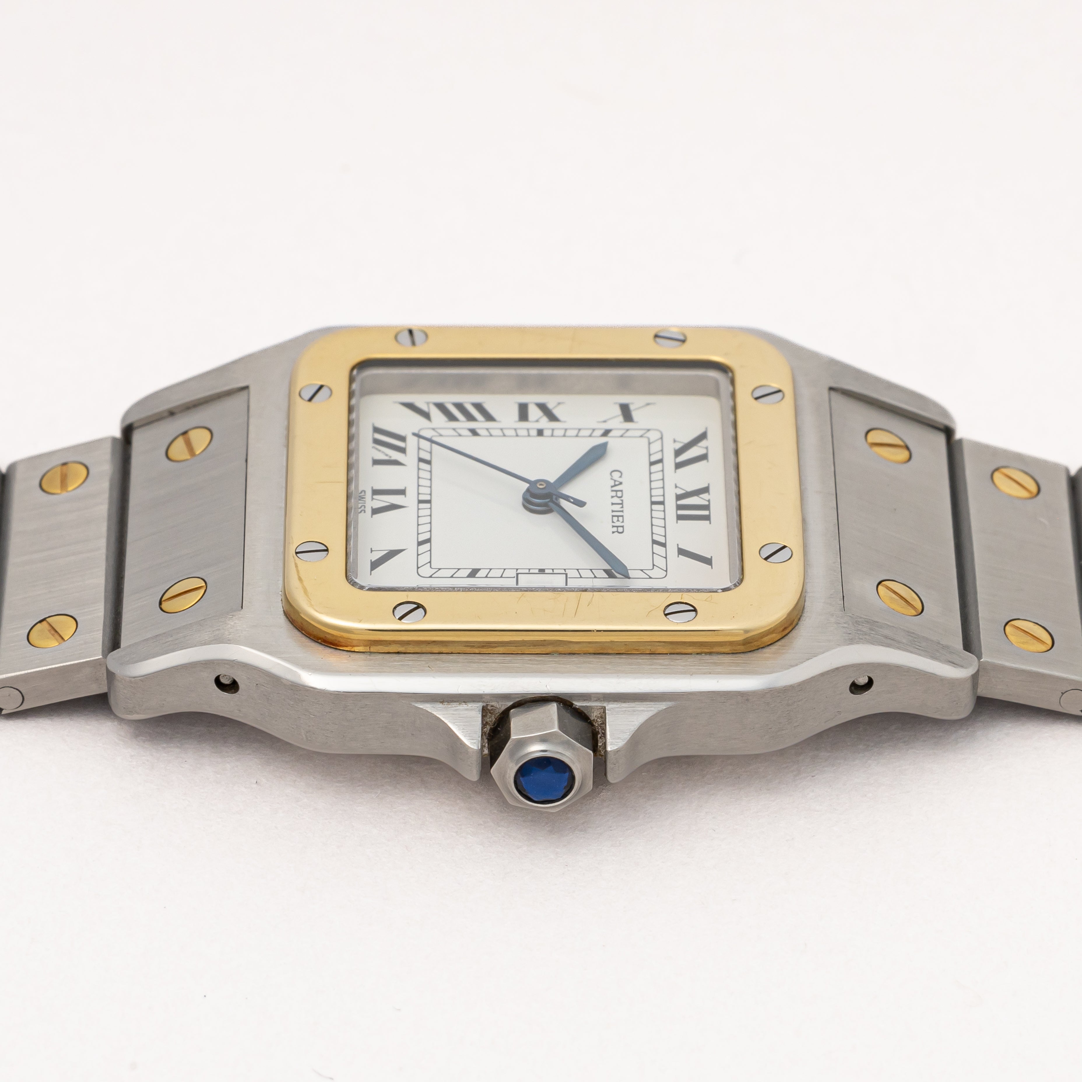 カルティエ サントス コンビ LMサイズ 1980年代製 箱、ギャラ、冊子付き