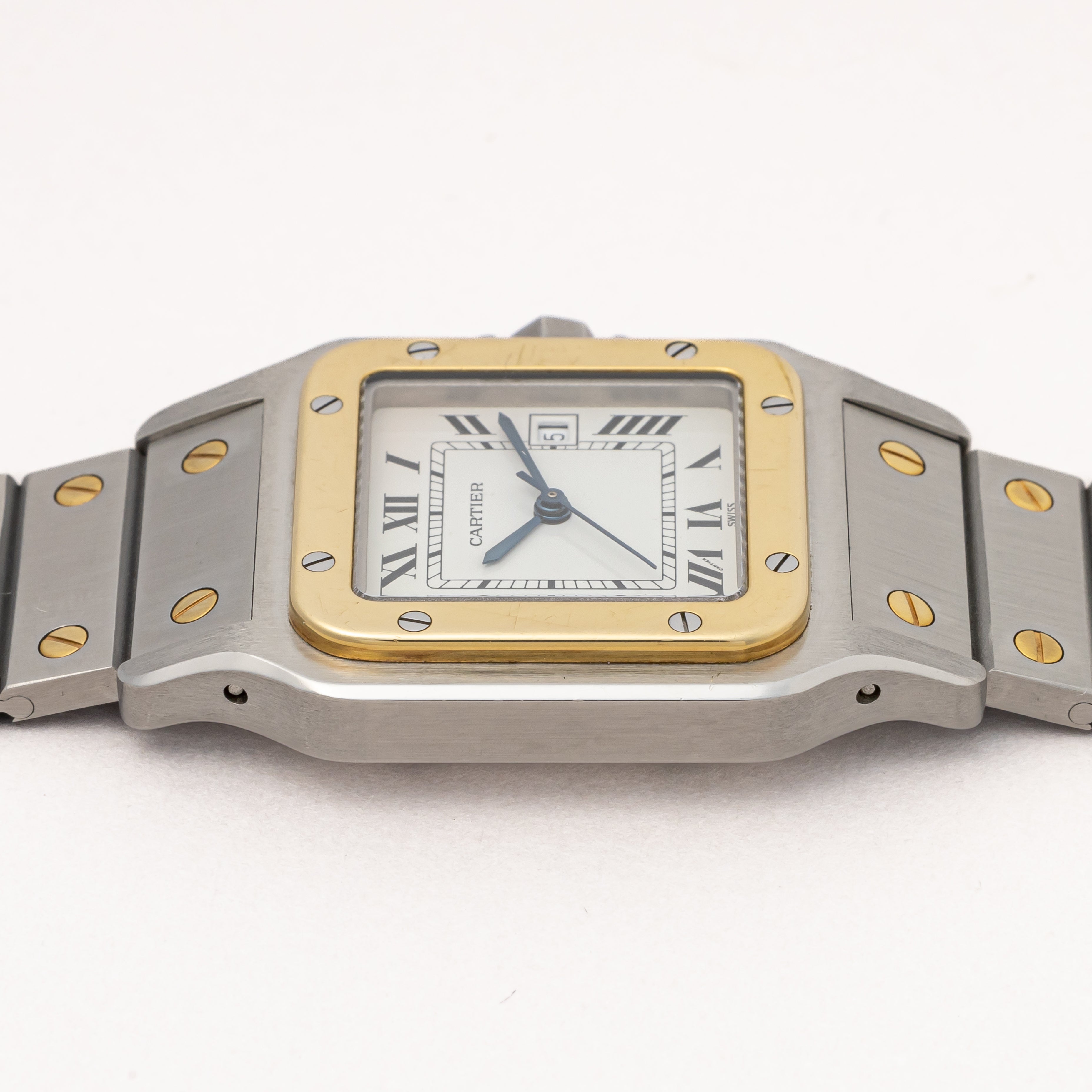 カルティエ サントス コンビ LMサイズ 1980年代製 箱、ギャラ、冊子付き