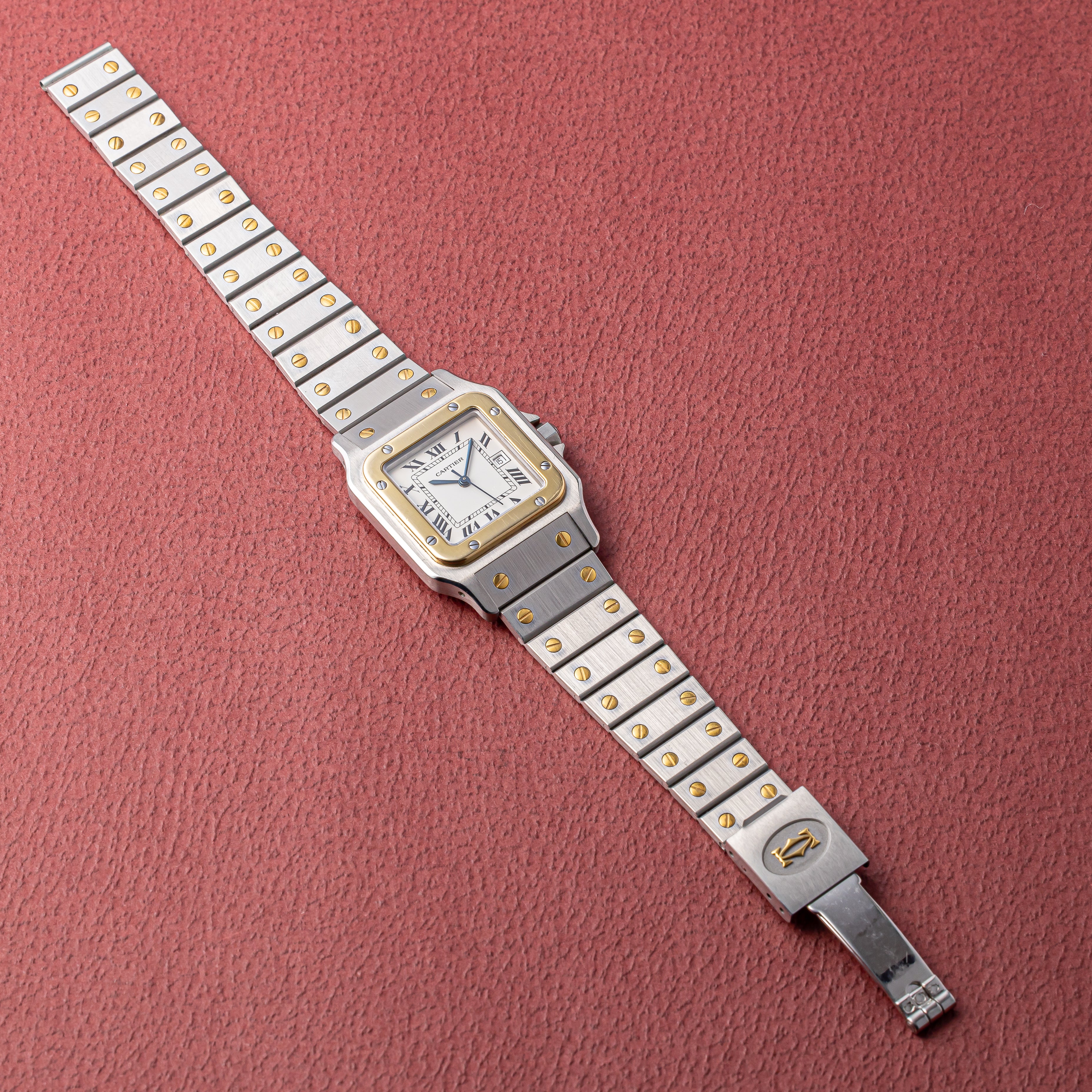 カルティエ サントス コンビ LMサイズ 1980年代製 箱、ギャラ、冊子付き