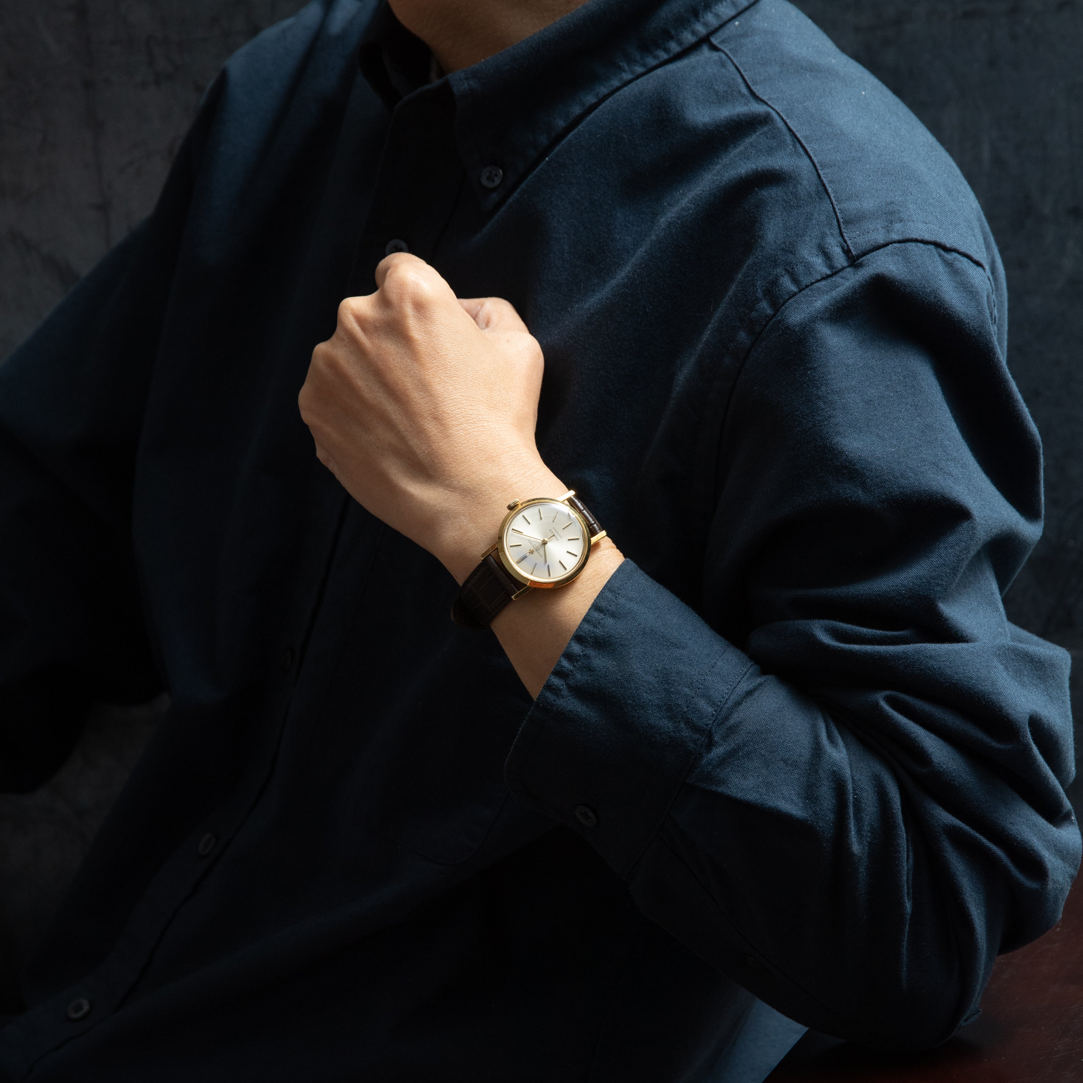 ヴァシュロン・コンスタンタン 18金無垢製 チューラーダブルネーム ラウンドケース 1960年代後半